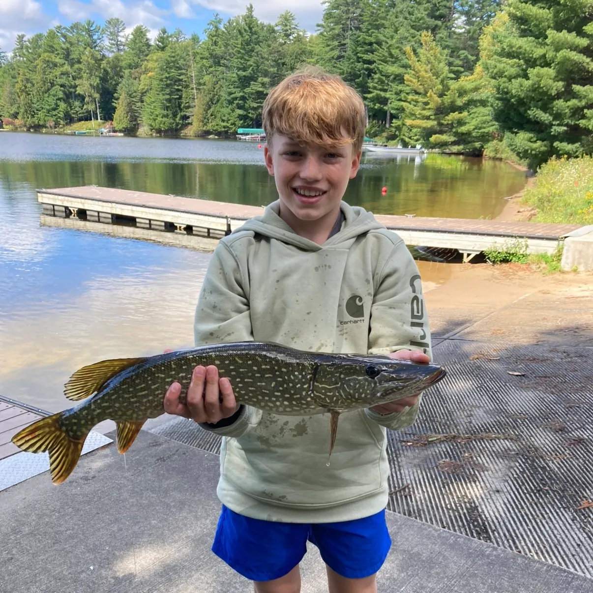 Northern pike caught on Fishbrain