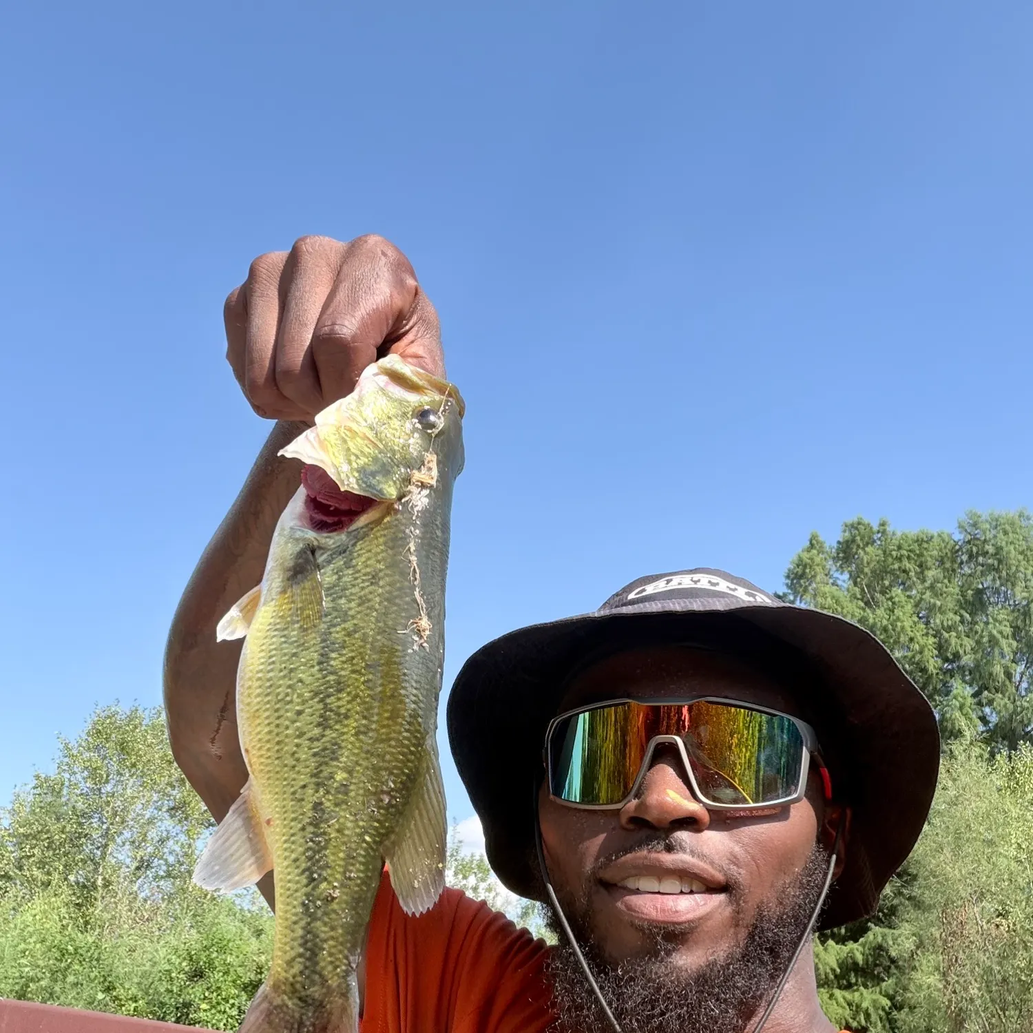 Largemouth bass caught on Fishbrain