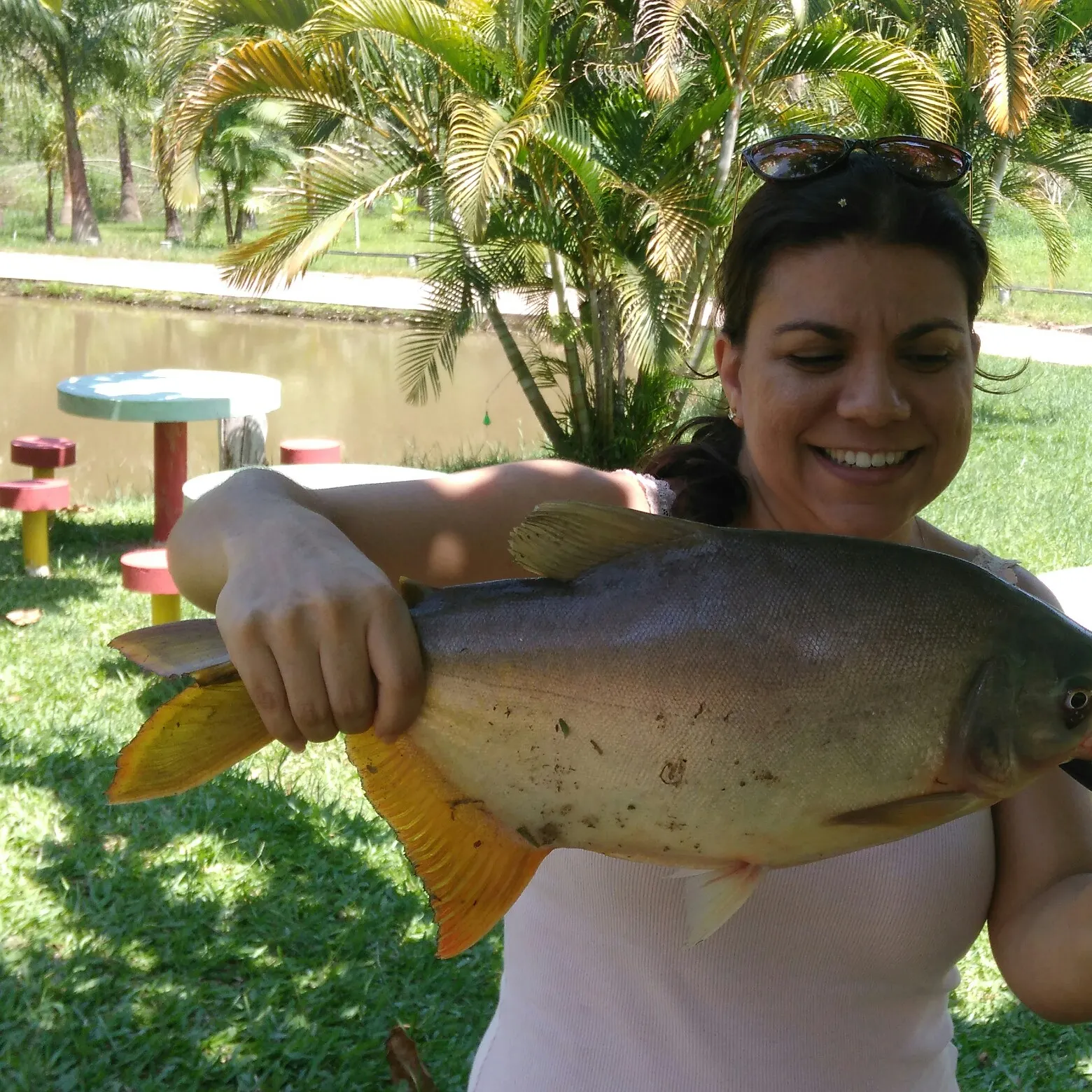 Small-scaled pacu caught on Fishbrain