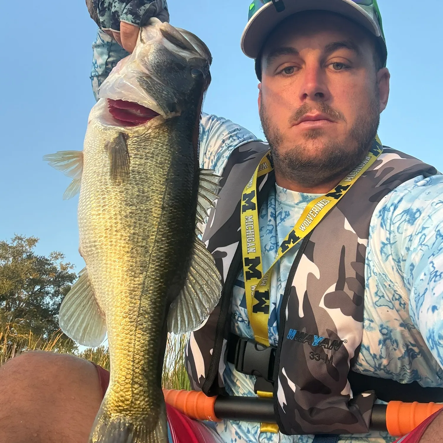 Largemouth bass caught on Fishbrain