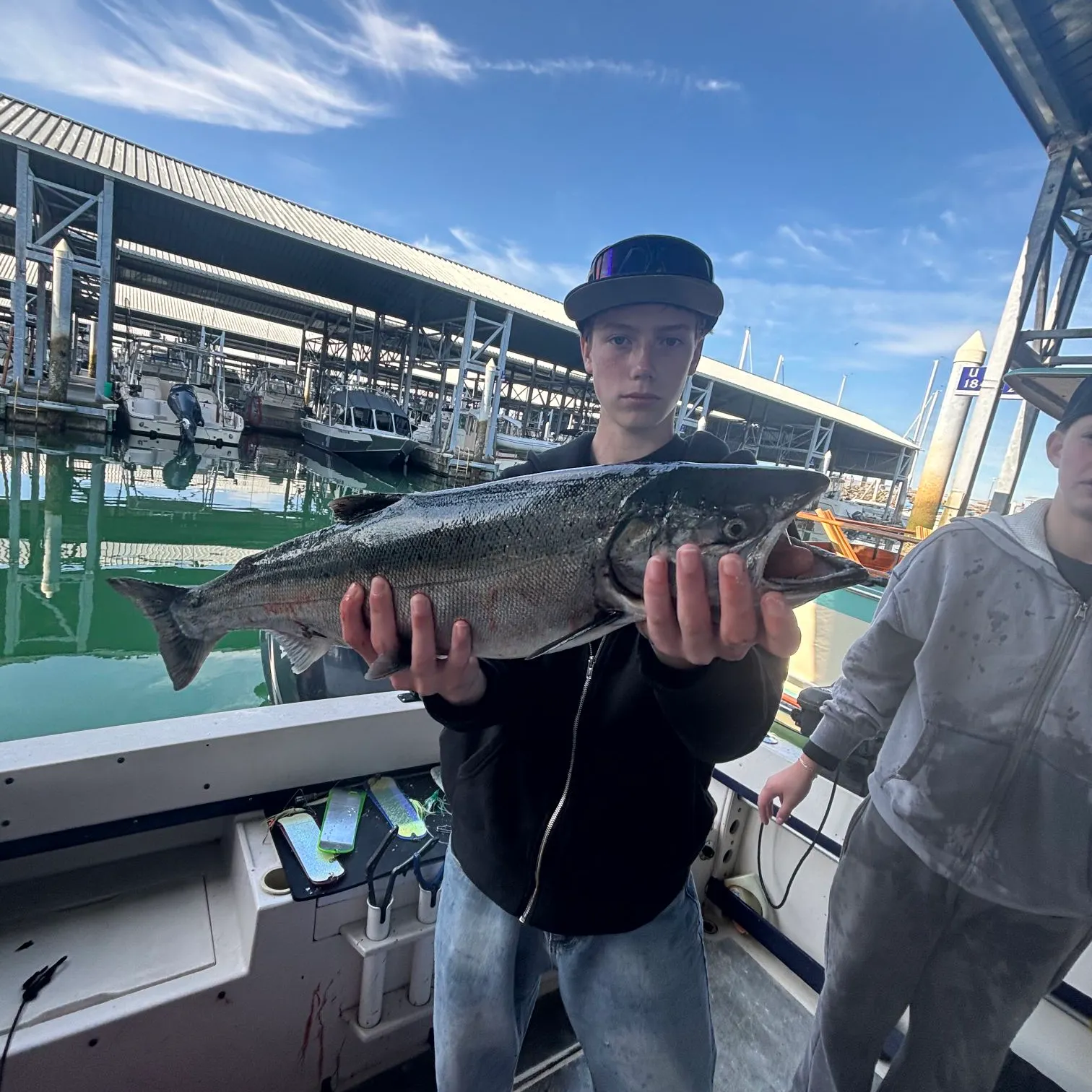 Coho salmon caught on Fishbrain