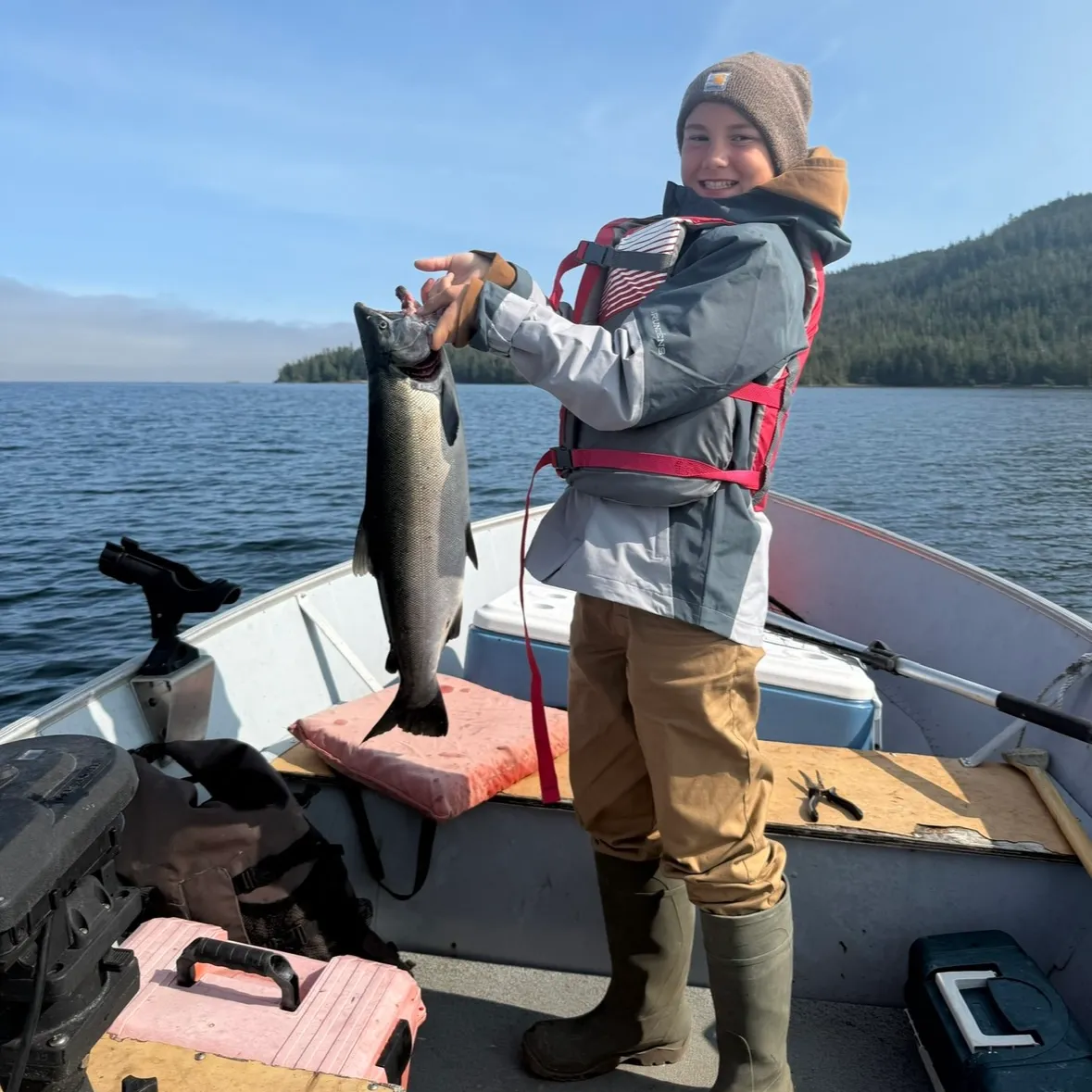 Coho salmon caught on Fishbrain