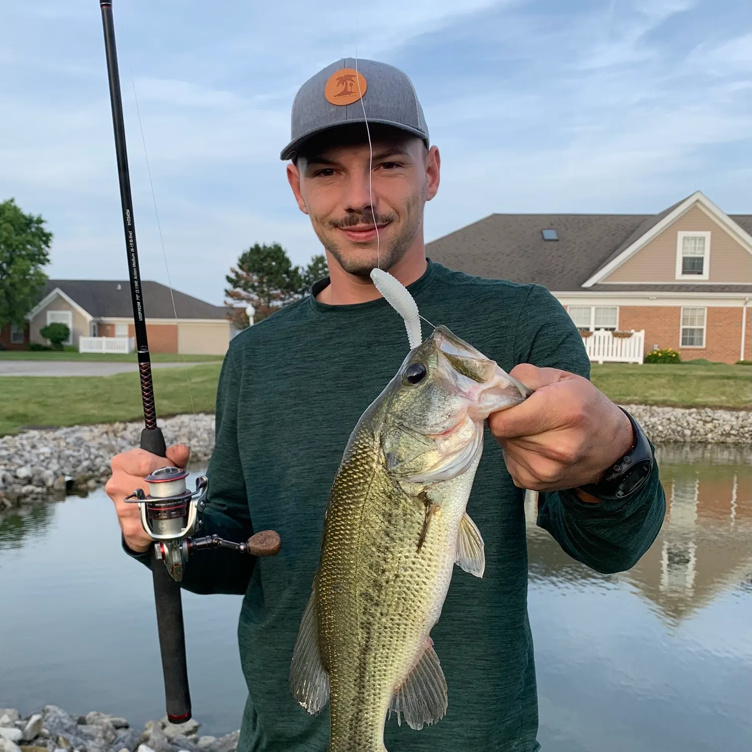 Largemouth bass caught on Fishbrain