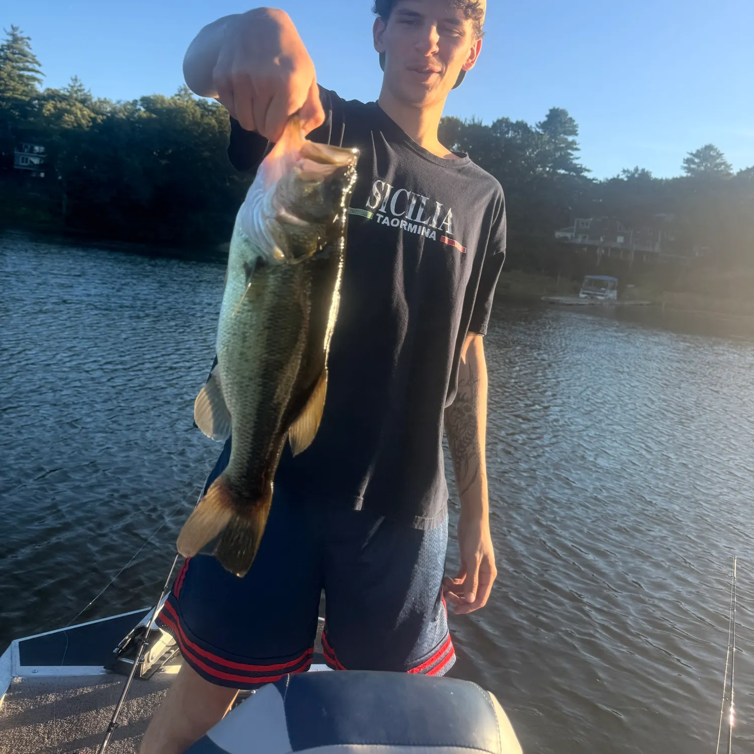 Largemouth bass caught on Fishbrain