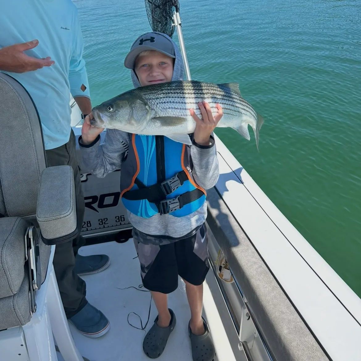 Striped bass caught on Fishbrain