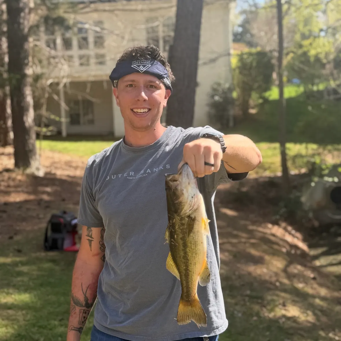 Largemouth bass caught on Fishbrain