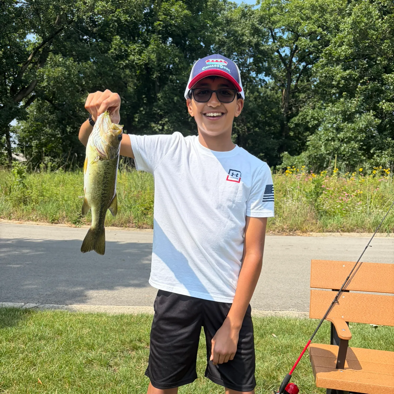 Largemouth bass caught on Fishbrain
