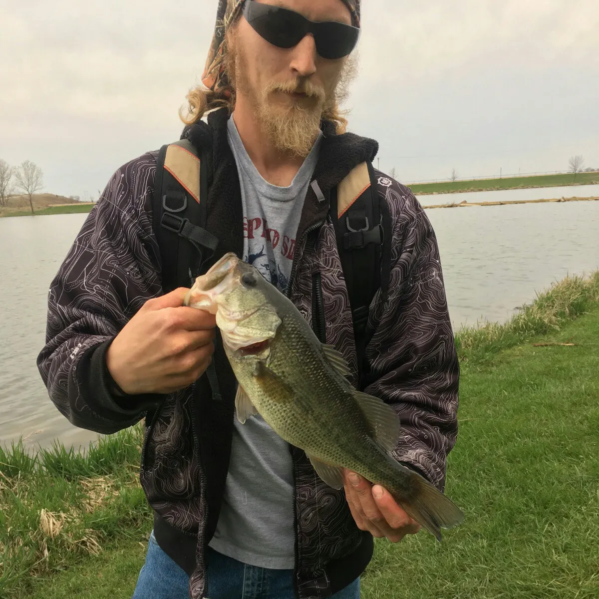 Largemouth bass caught on Fishbrain