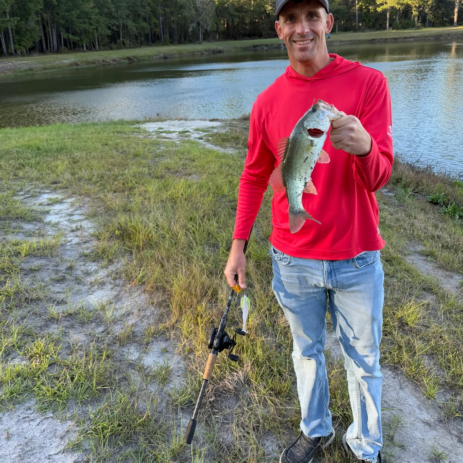Largemouth bass caught on Fishbrain