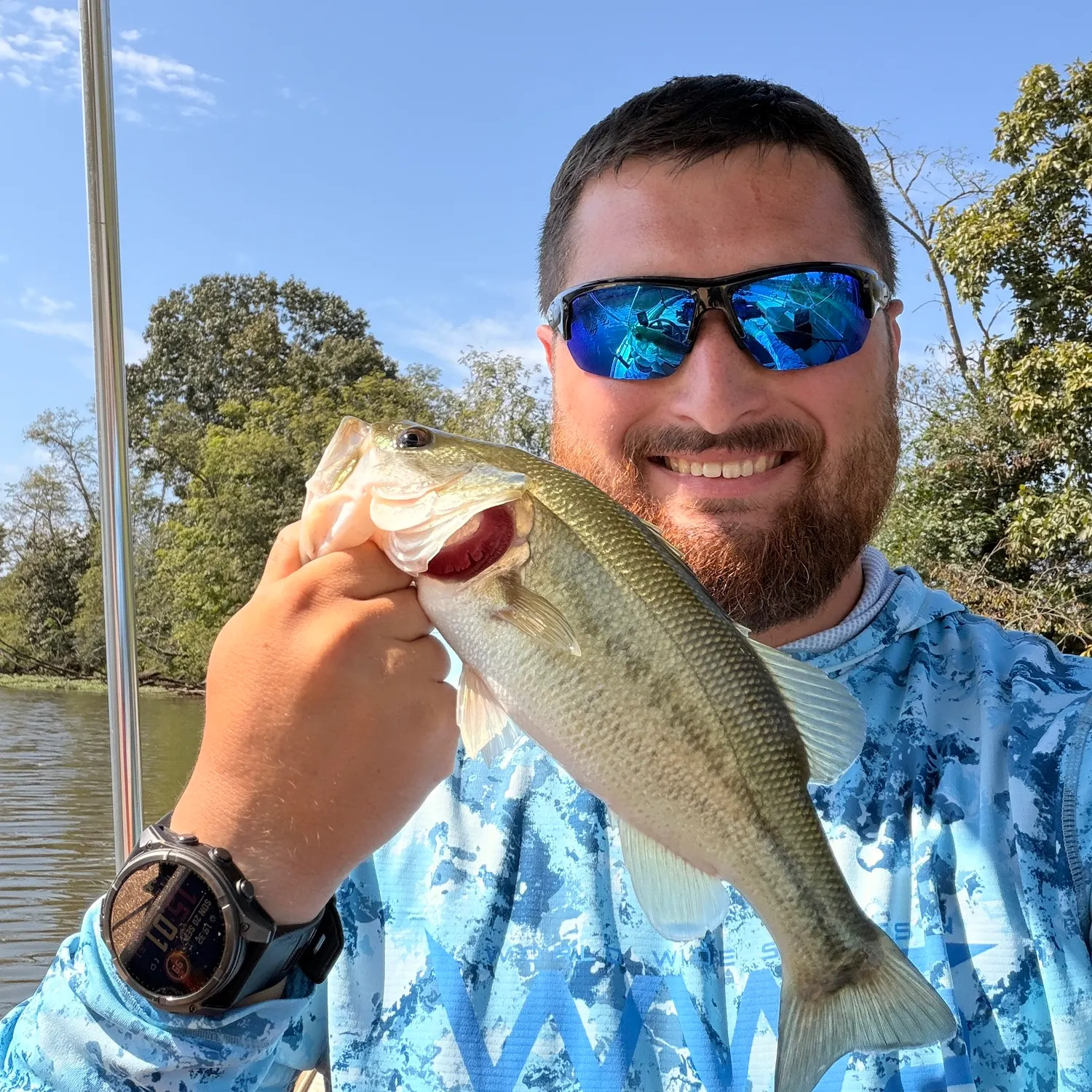 Largemouth bass caught on Fishbrain