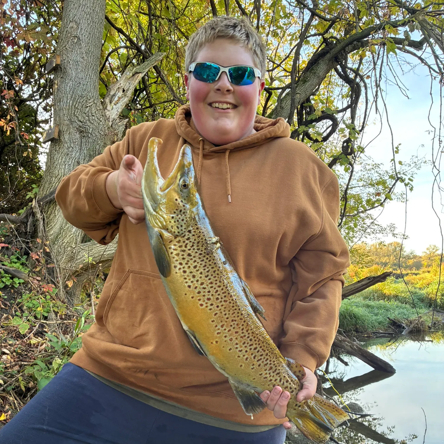 Brown trout caught on Fishbrain