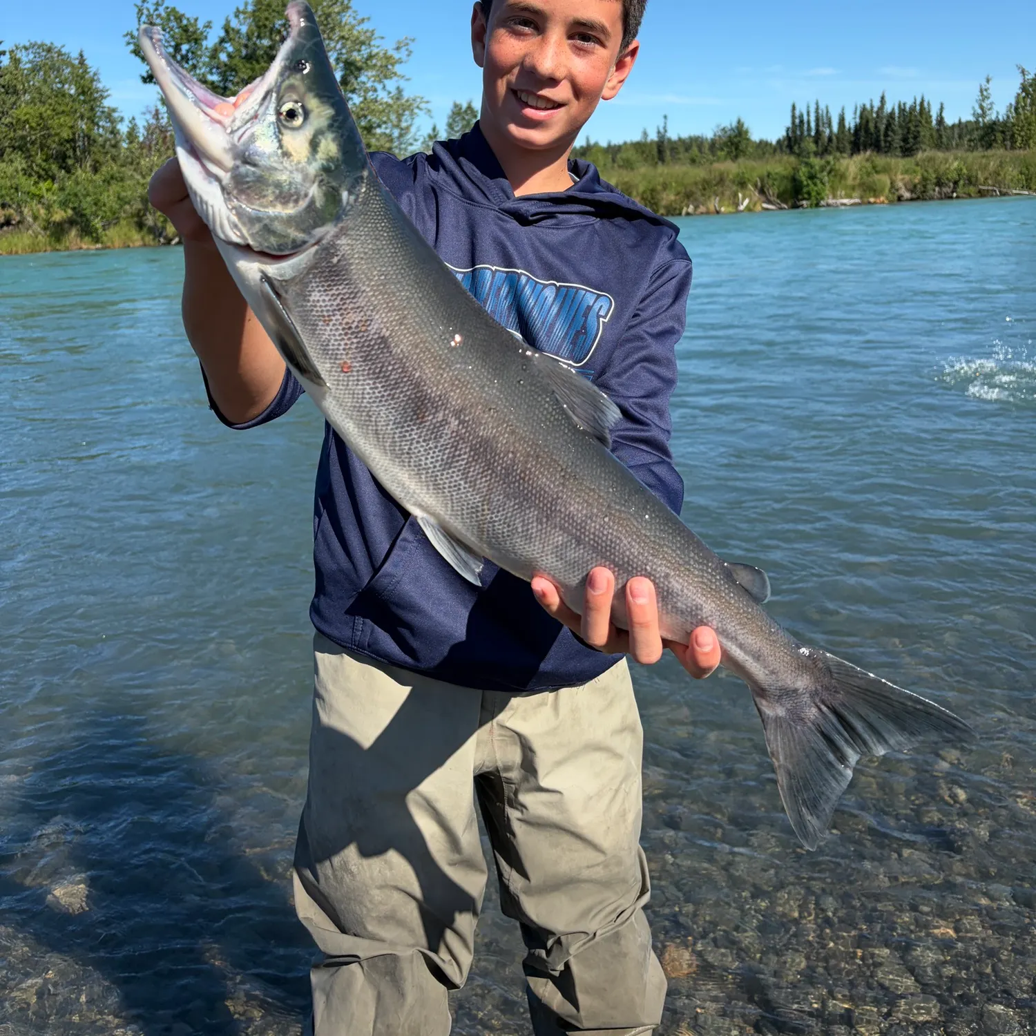 Coho salmon caught on Fishbrain