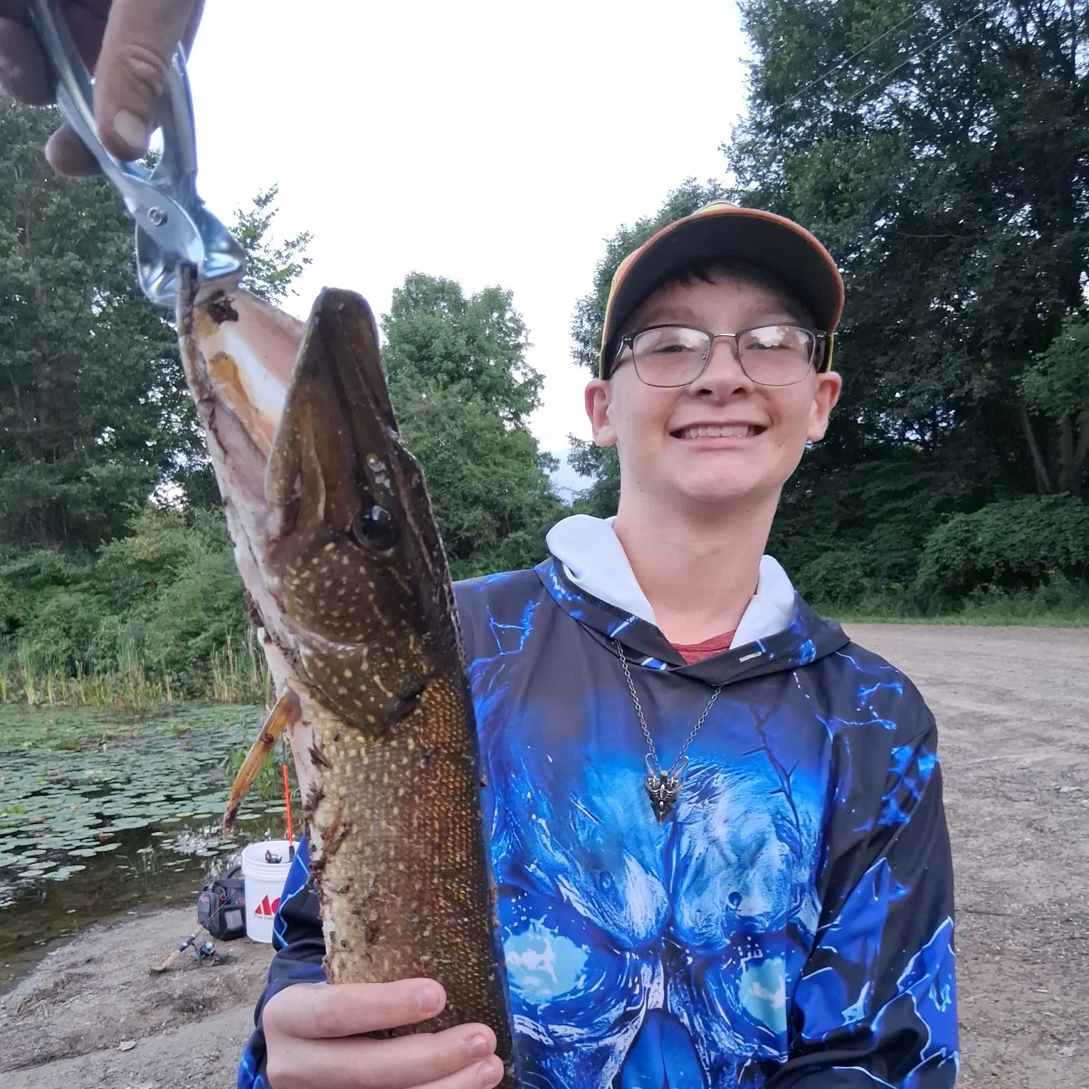 Northern pike caught on Fishbrain