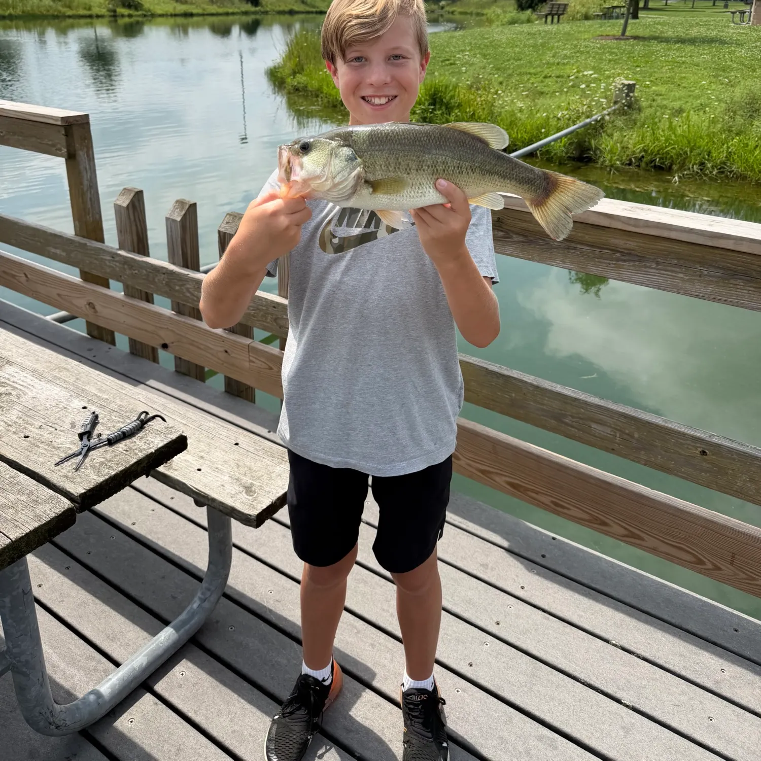 Largemouth bass caught on Fishbrain