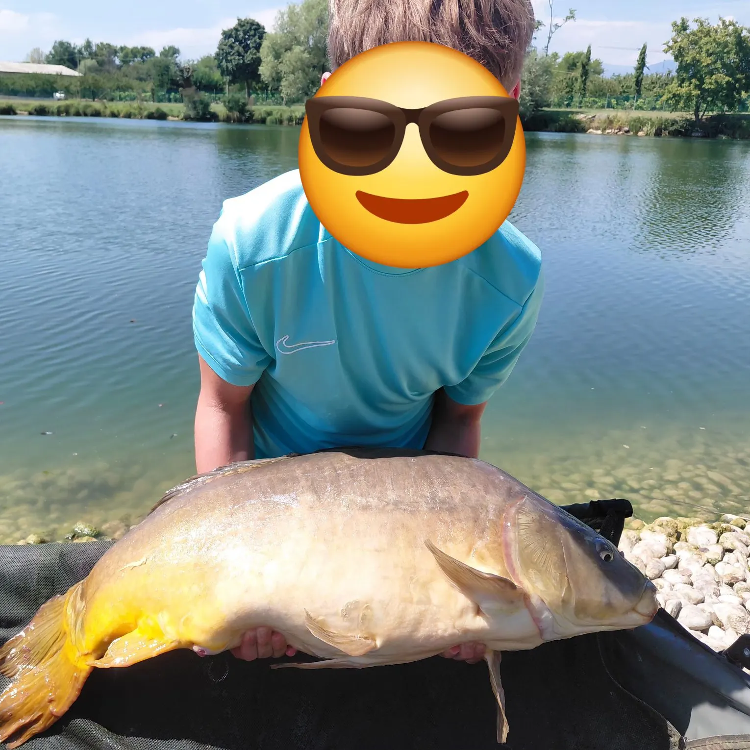 Leather carp caught on Fishbrain