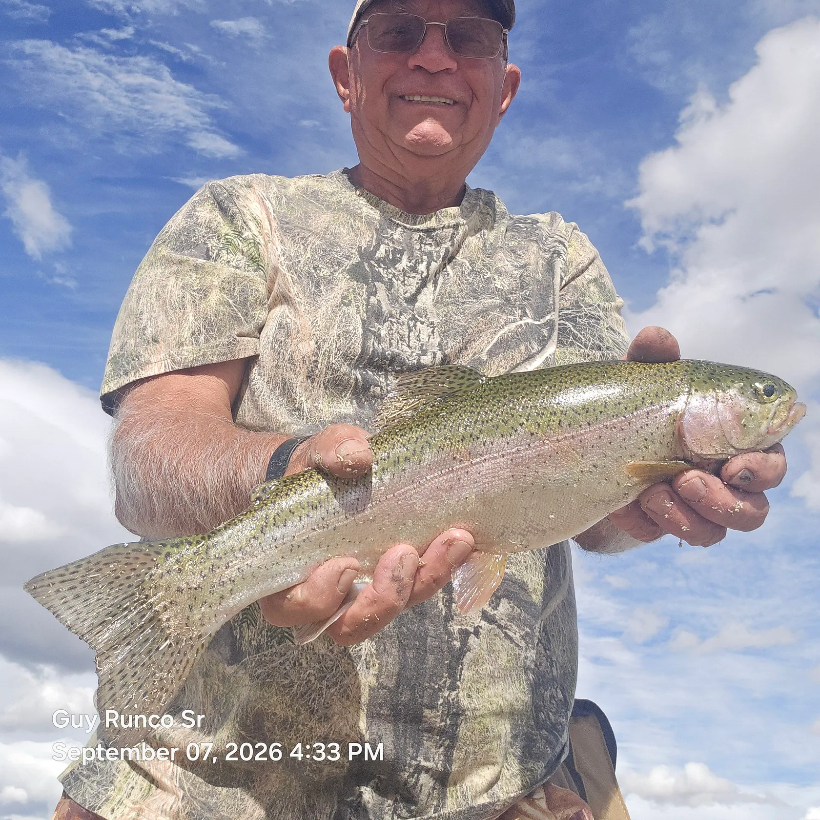 Rainbow trout caught on Fishbrain