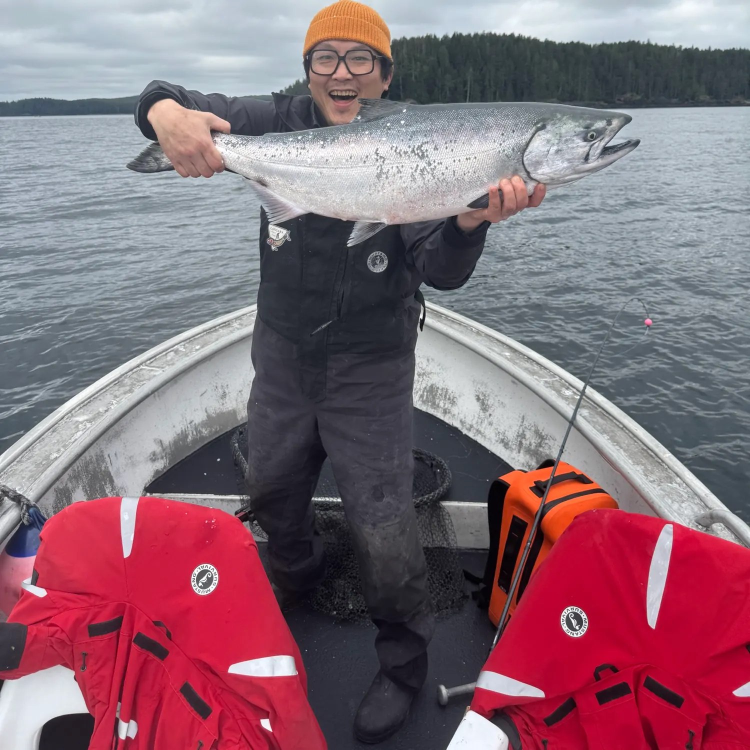 Chinook salmon caught on Fishbrain