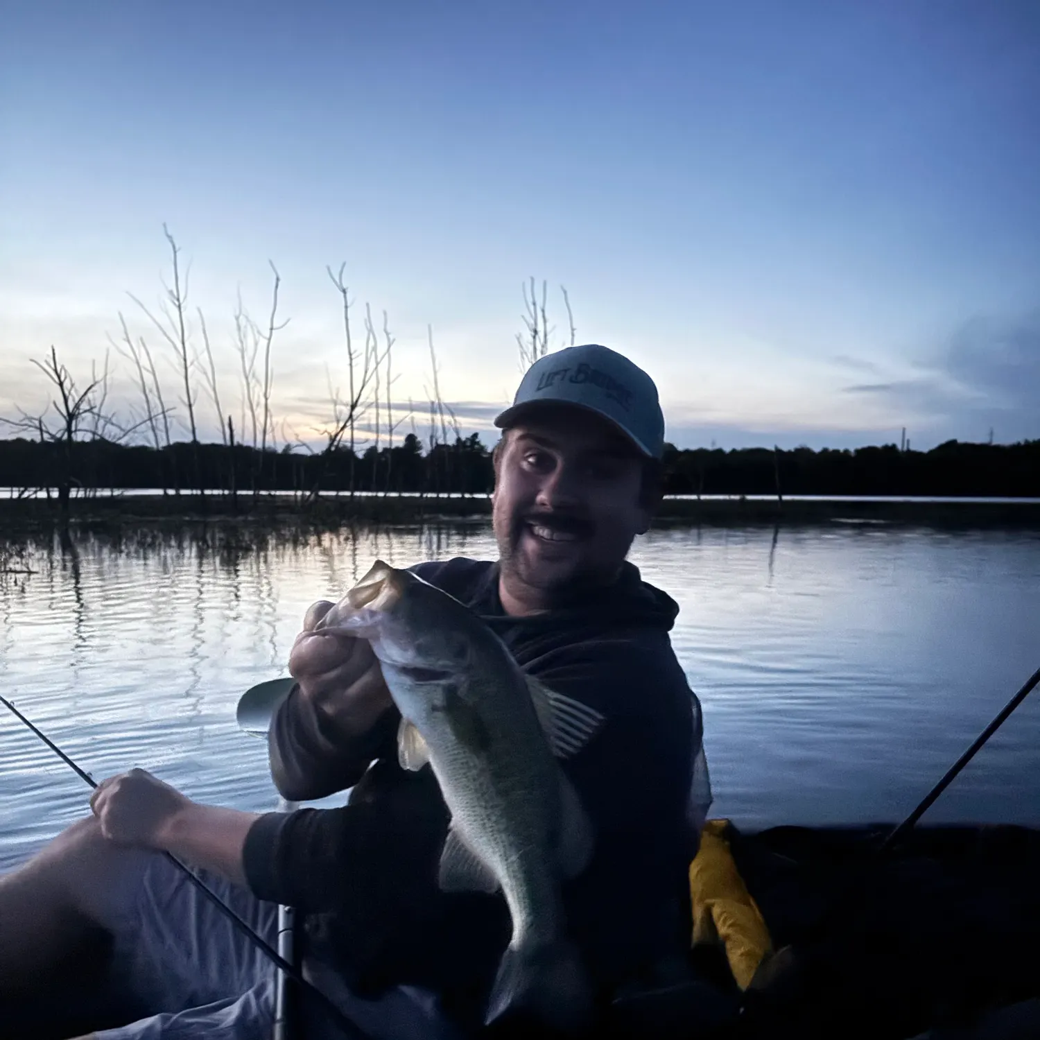 Largemouth bass caught on Fishbrain