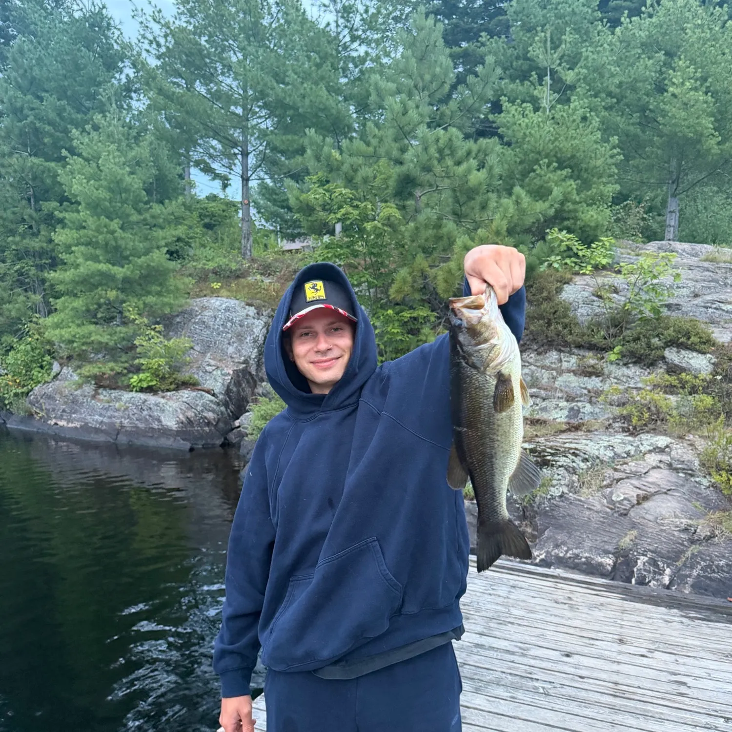 Largemouth bass caught on Fishbrain