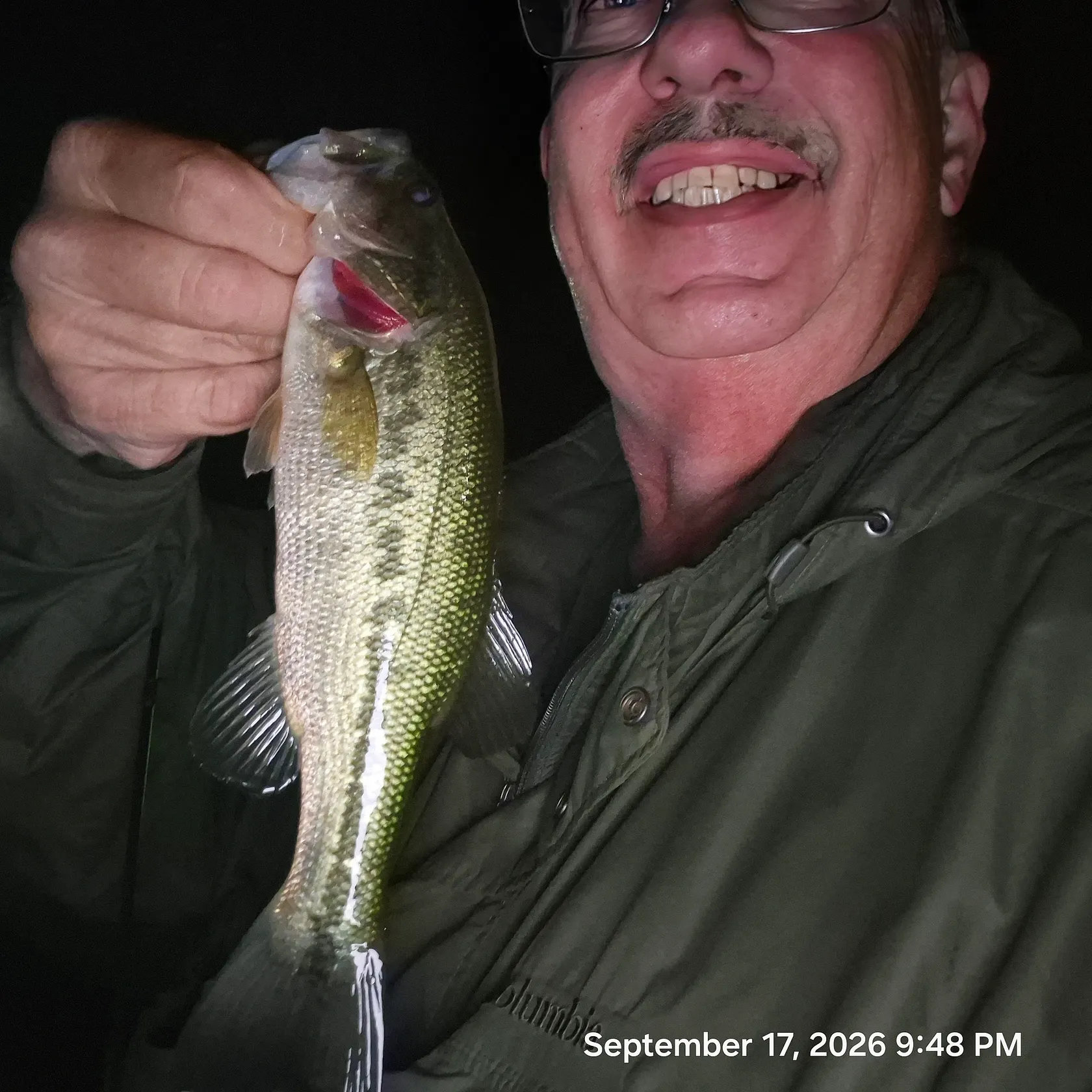 Largemouth bass caught on Fishbrain
