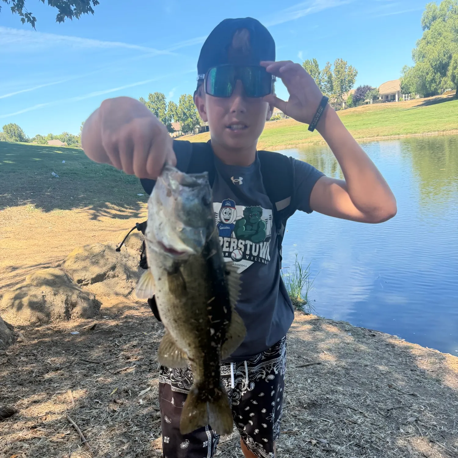 Largemouth bass caught on Fishbrain