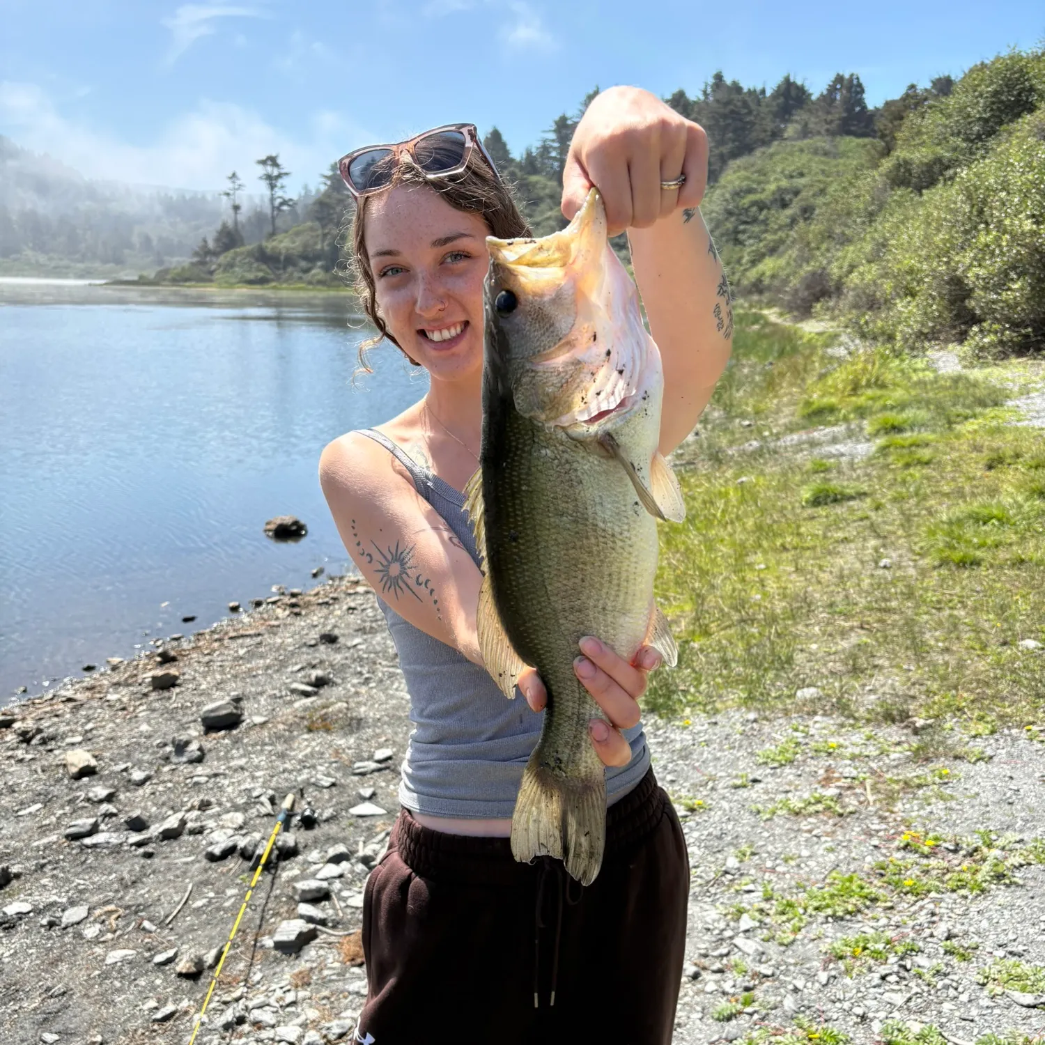 Largemouth bass caught on Fishbrain