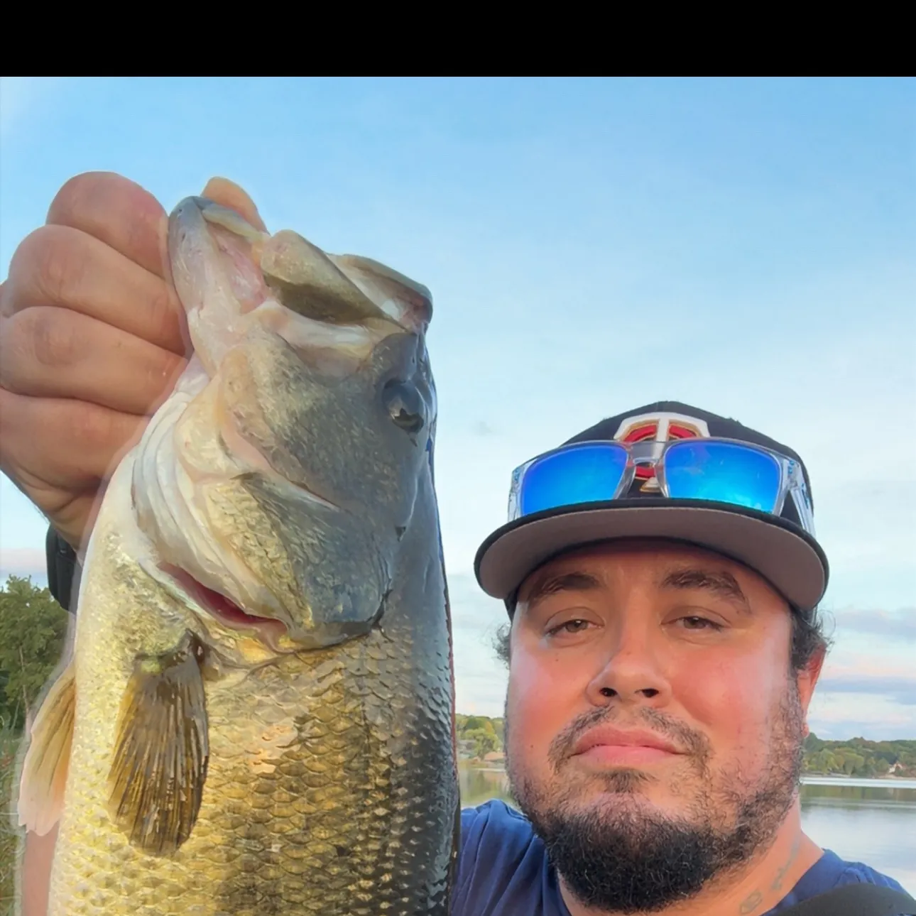 Largemouth bass caught on Fishbrain