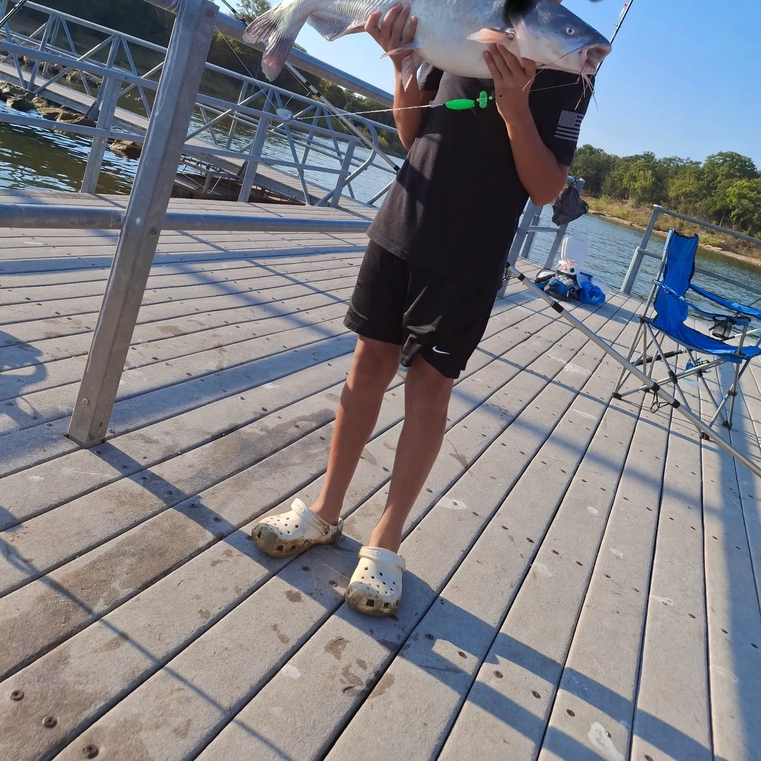 Blue catfish caught on Fishbrain