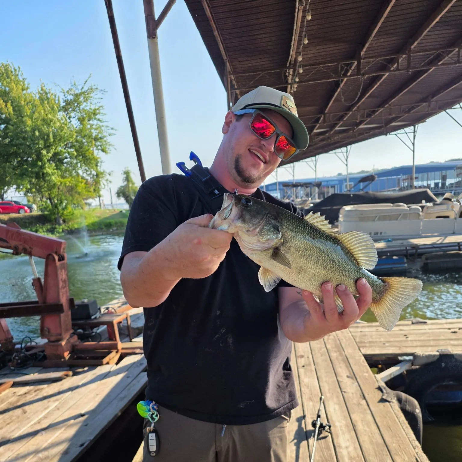 Largemouth bass caught on Fishbrain
