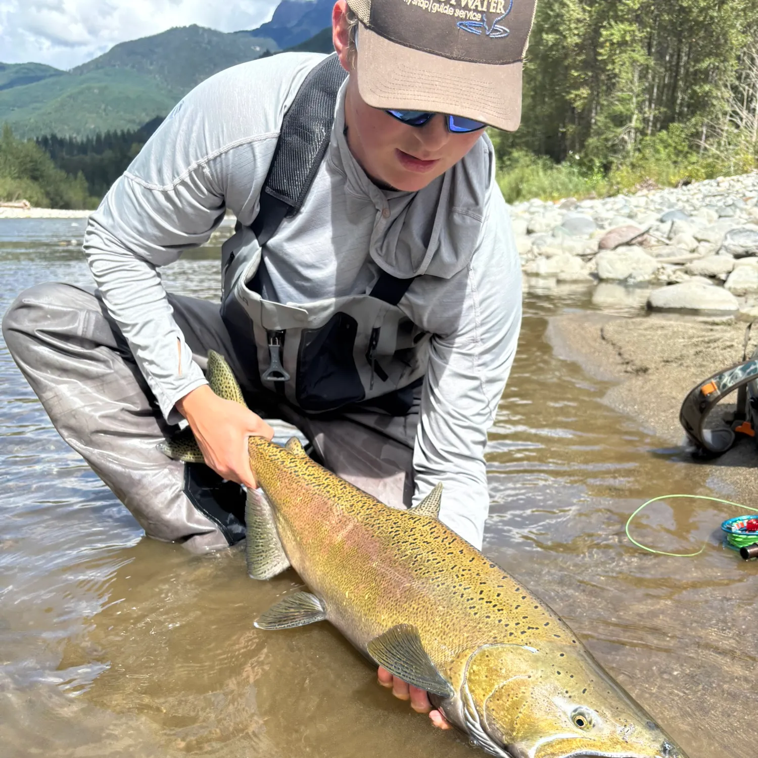 Chinook salmon caught on Fishbrain