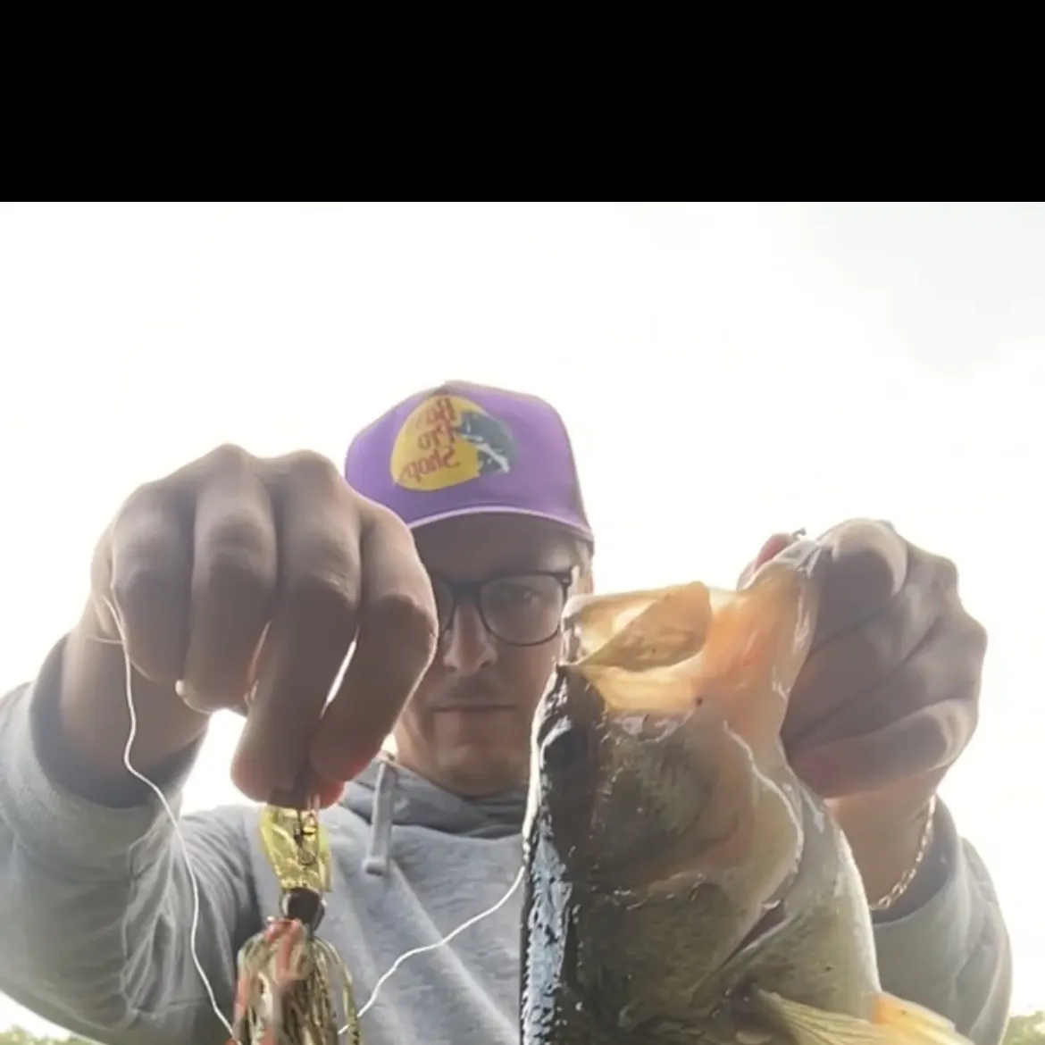 Largemouth bass caught on Fishbrain