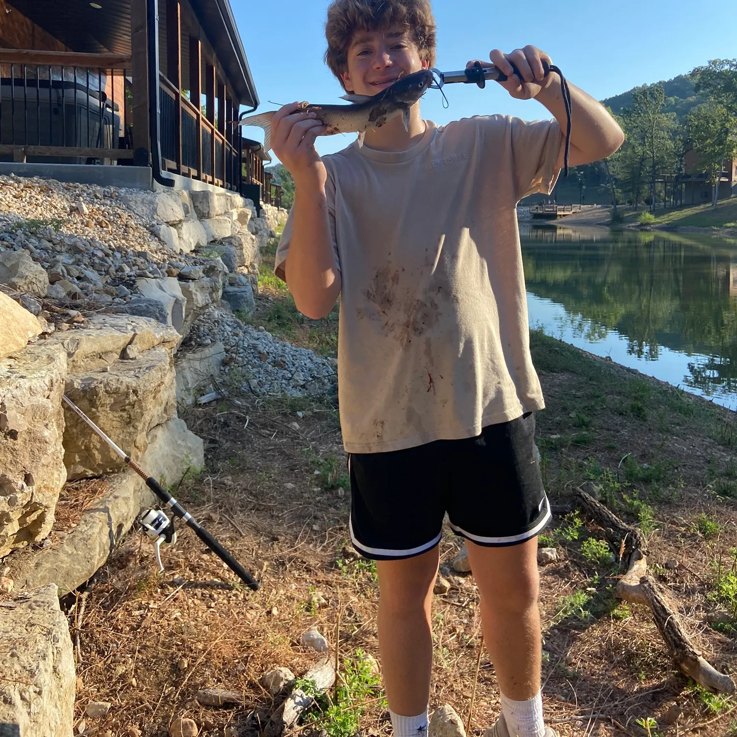 Channel catfish caught on Fishbrain