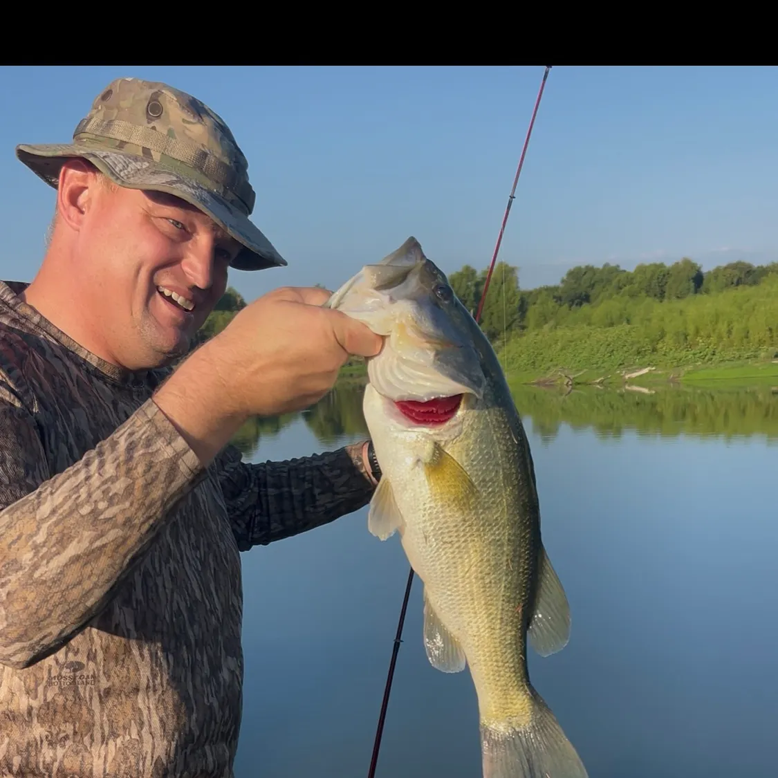 Largemouth bass caught on Fishbrain