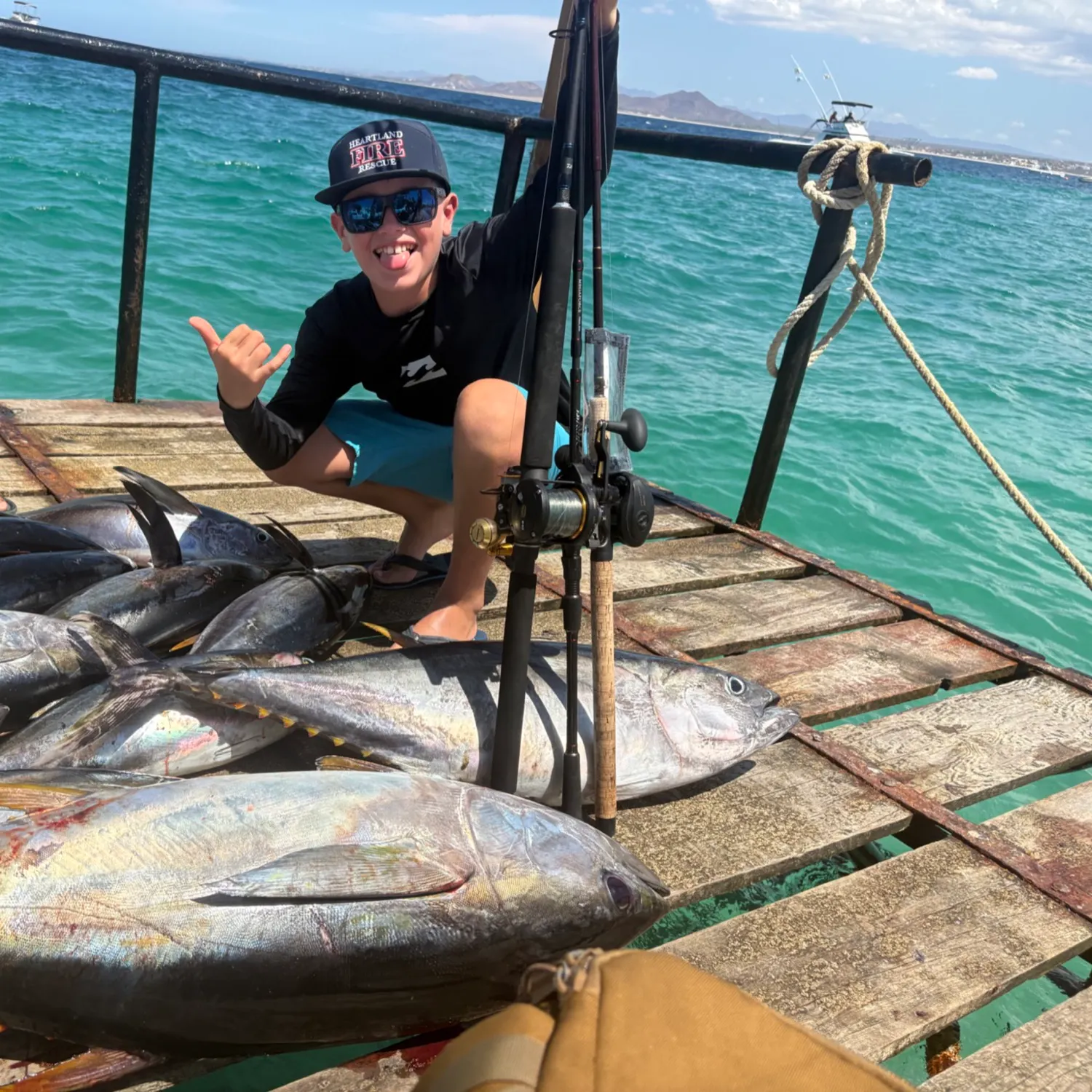 Yellowfin tuna caught on Fishbrain