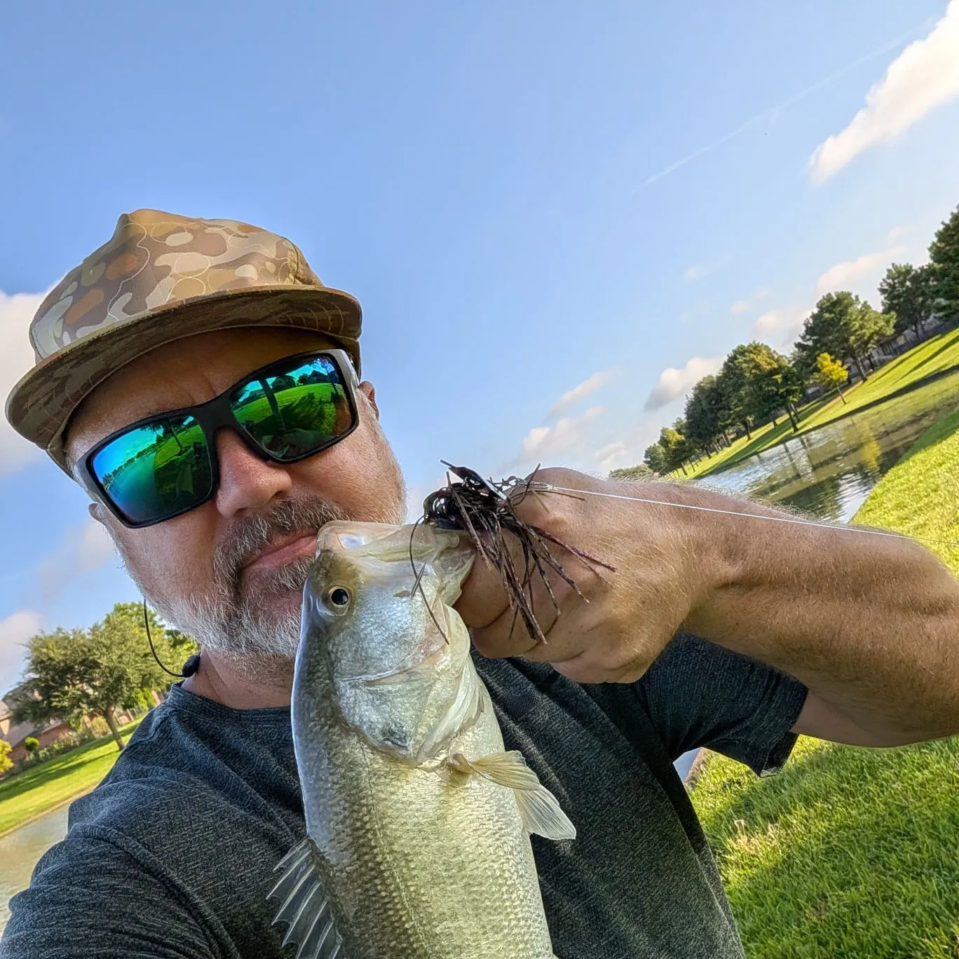 Largemouth bass caught on Fishbrain