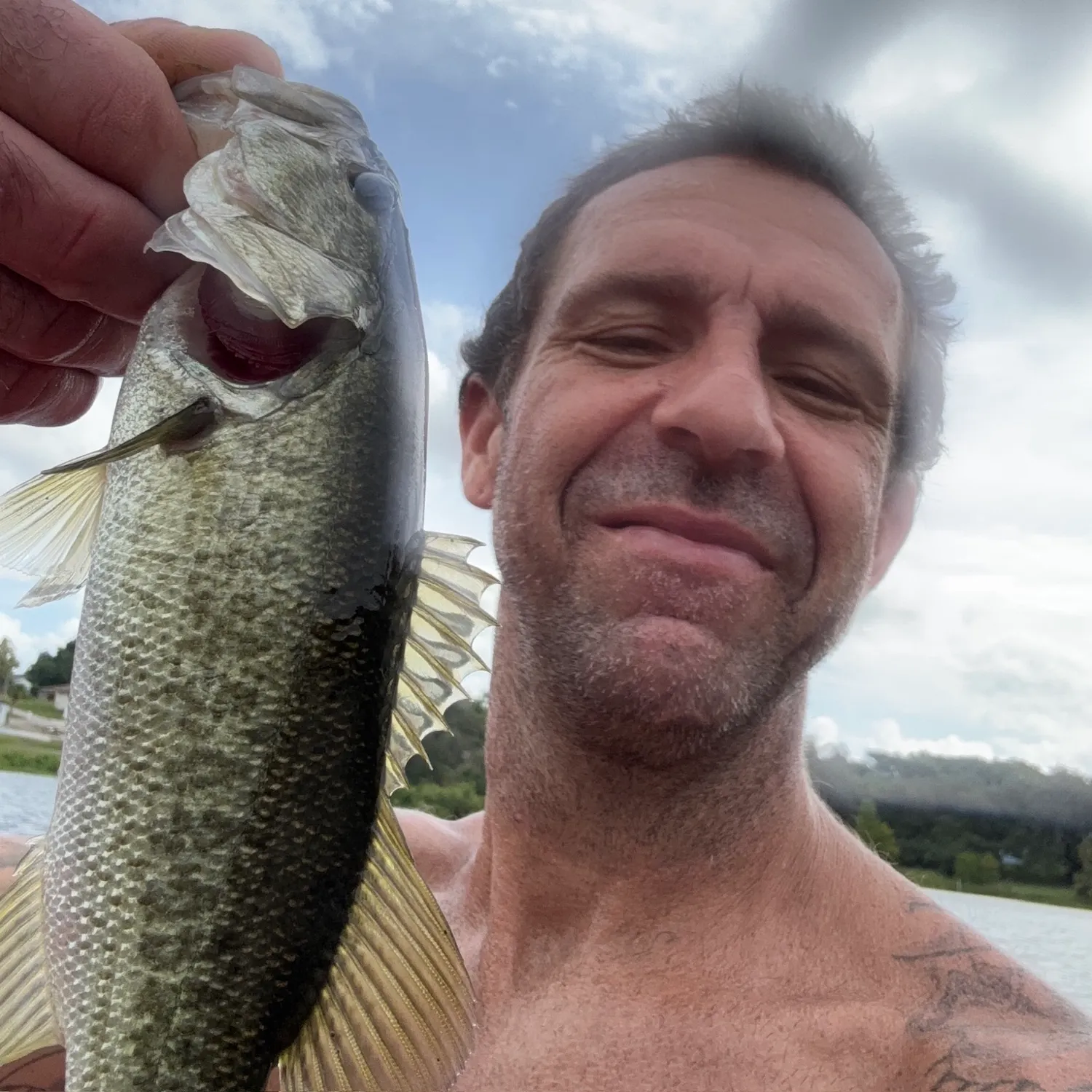 Largemouth bass caught on Fishbrain