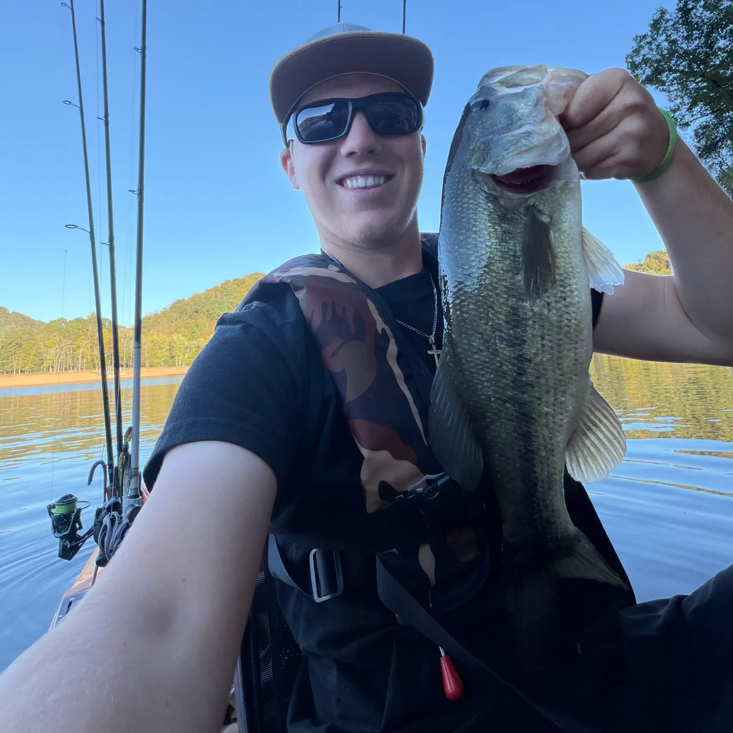 Largemouth bass caught on Fishbrain