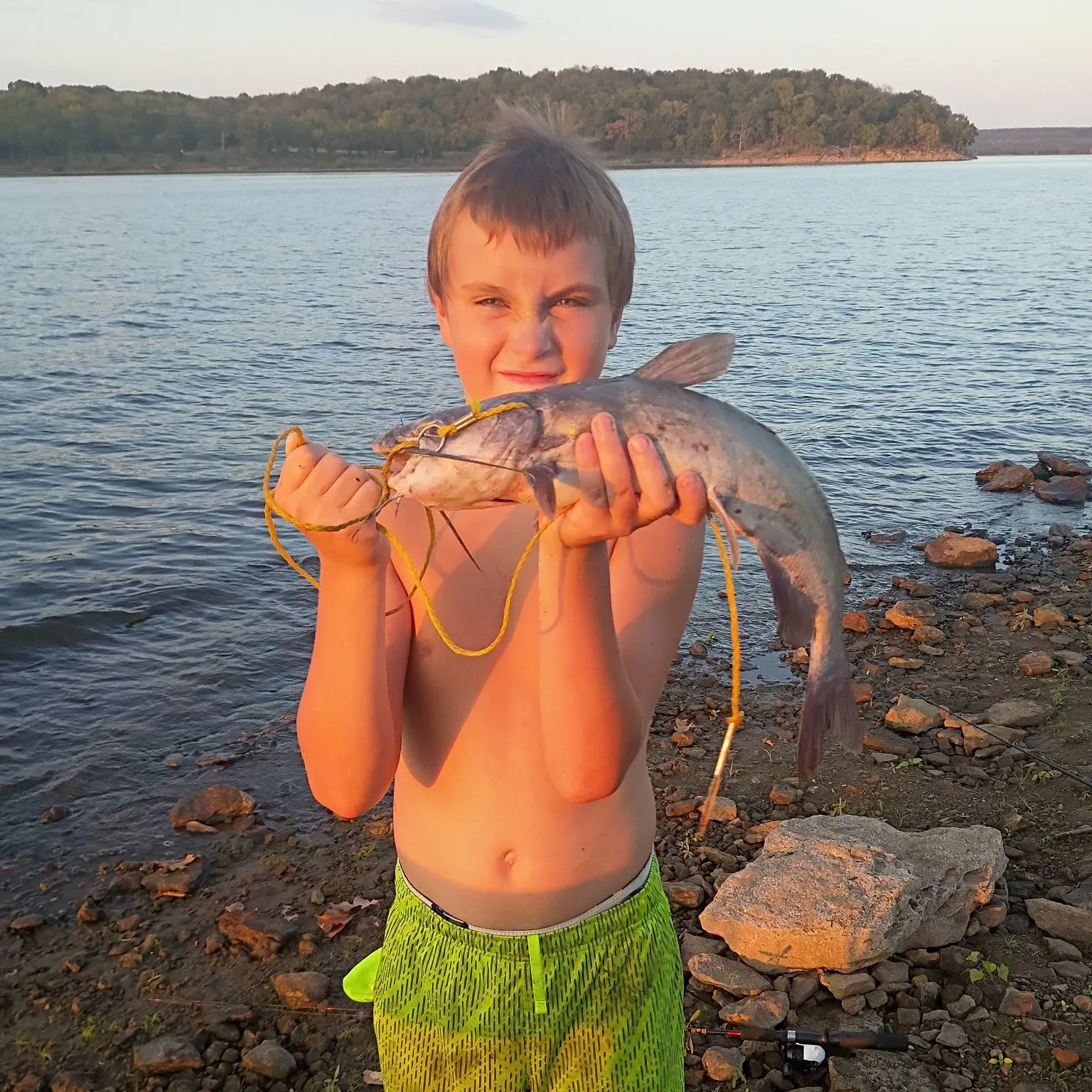 Blue catfish caught on Fishbrain