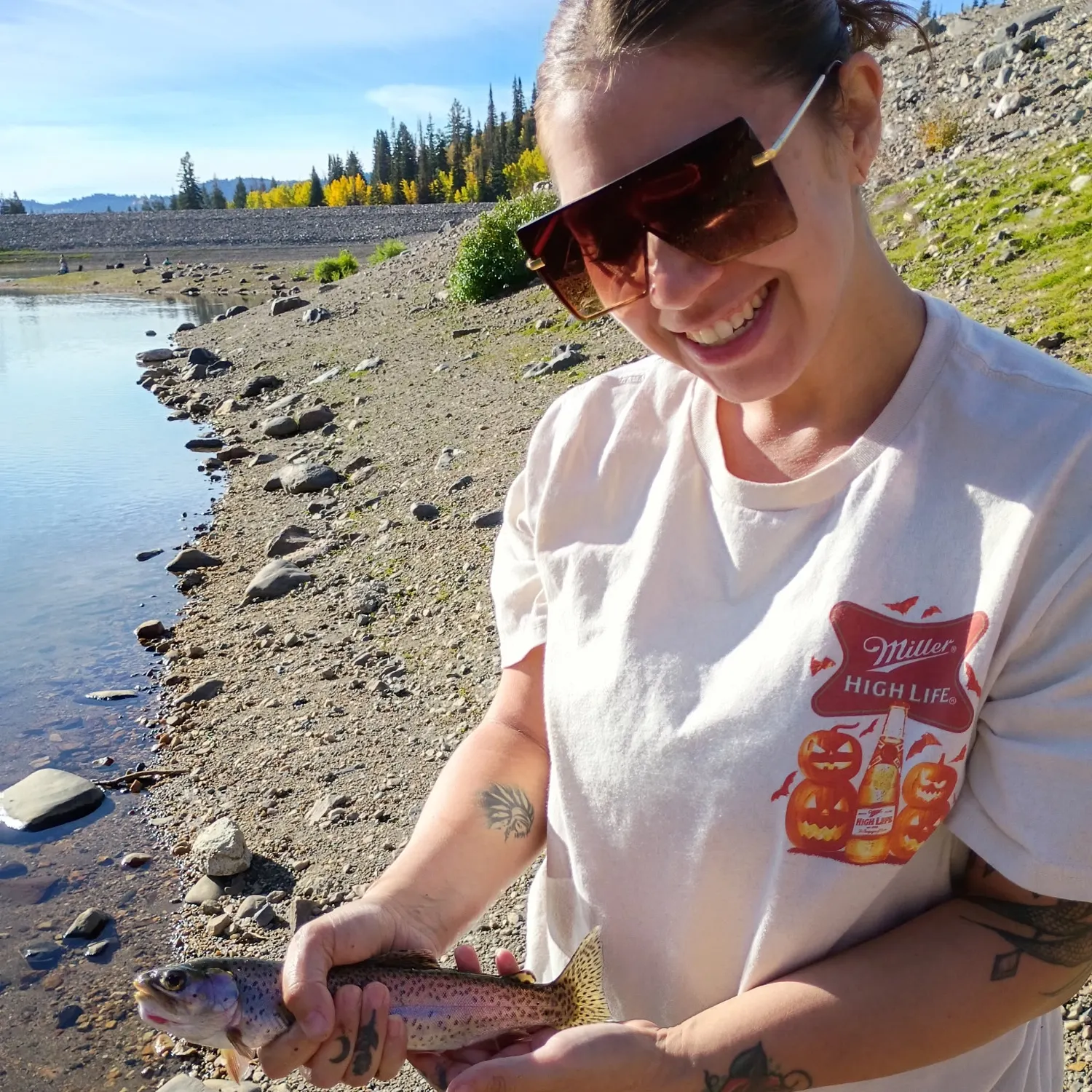 Cutbow caught on Fishbrain