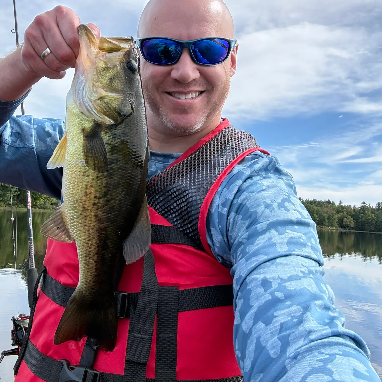 Largemouth bass caught on Fishbrain