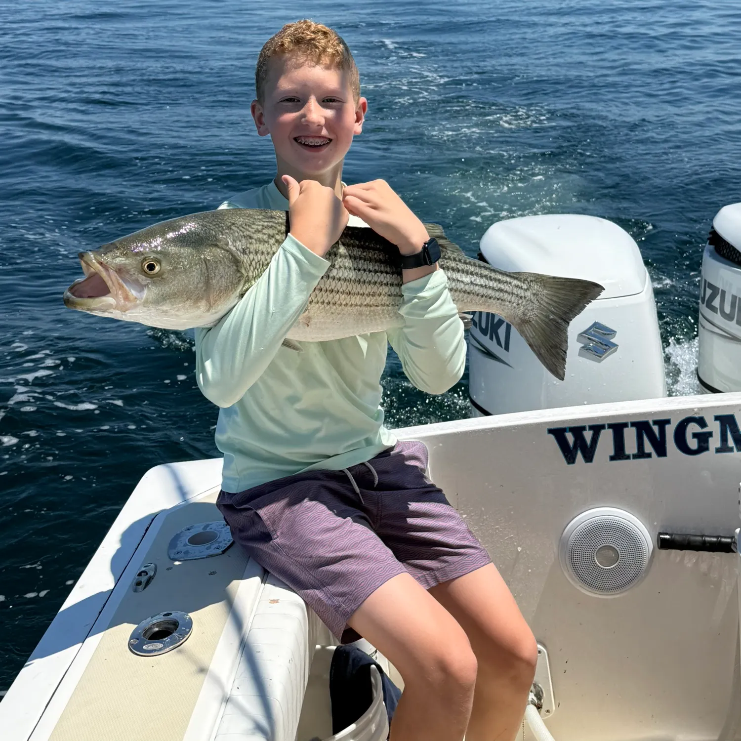 Striped bass caught on Fishbrain