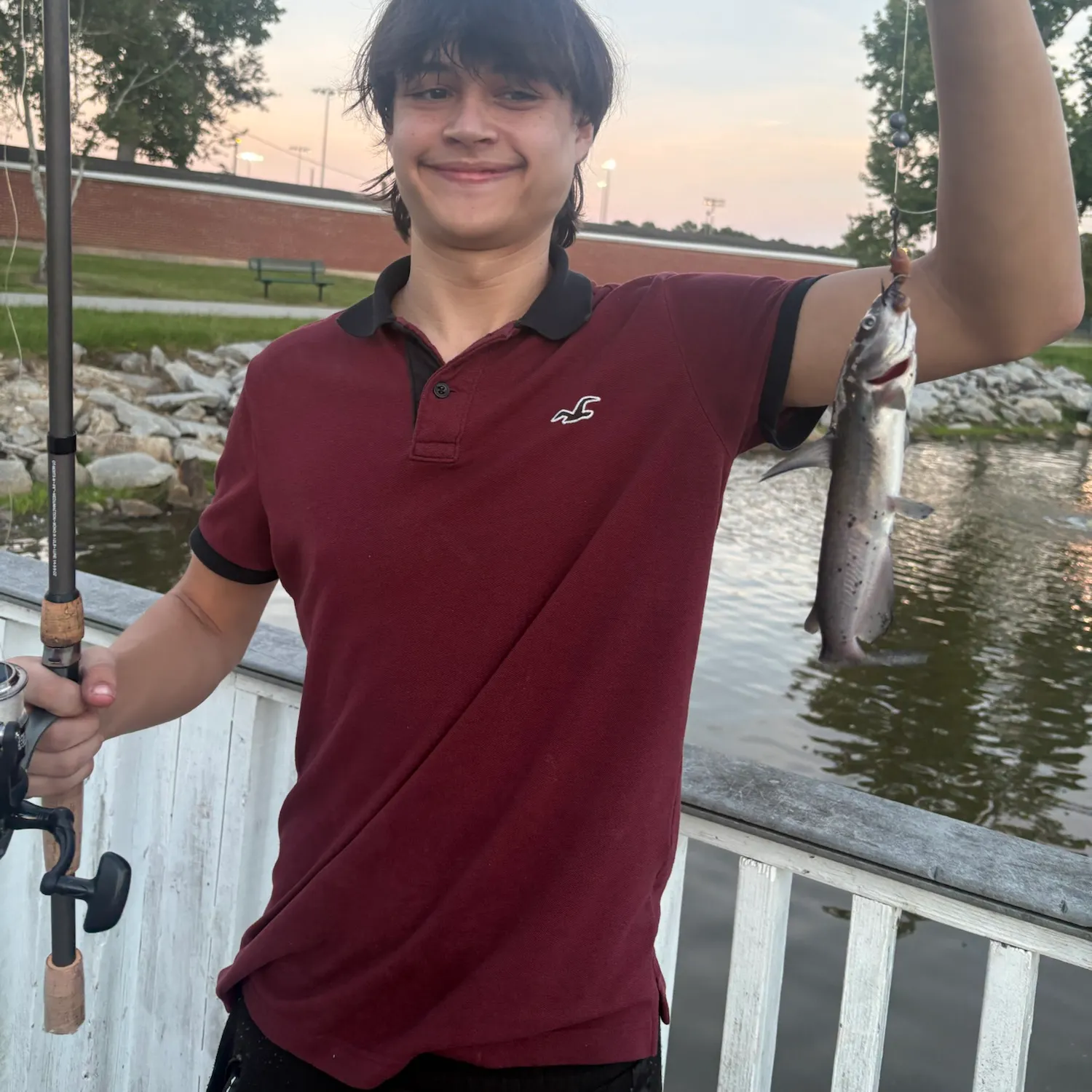 Channel catfish caught on Fishbrain