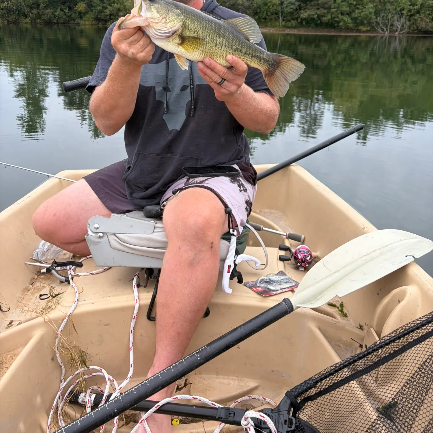 Largemouth bass caught on Fishbrain