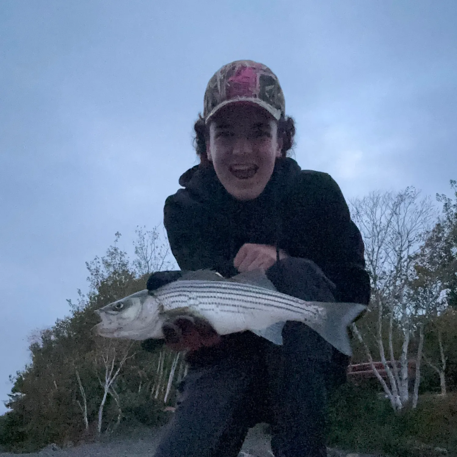 Striped bass caught on Fishbrain