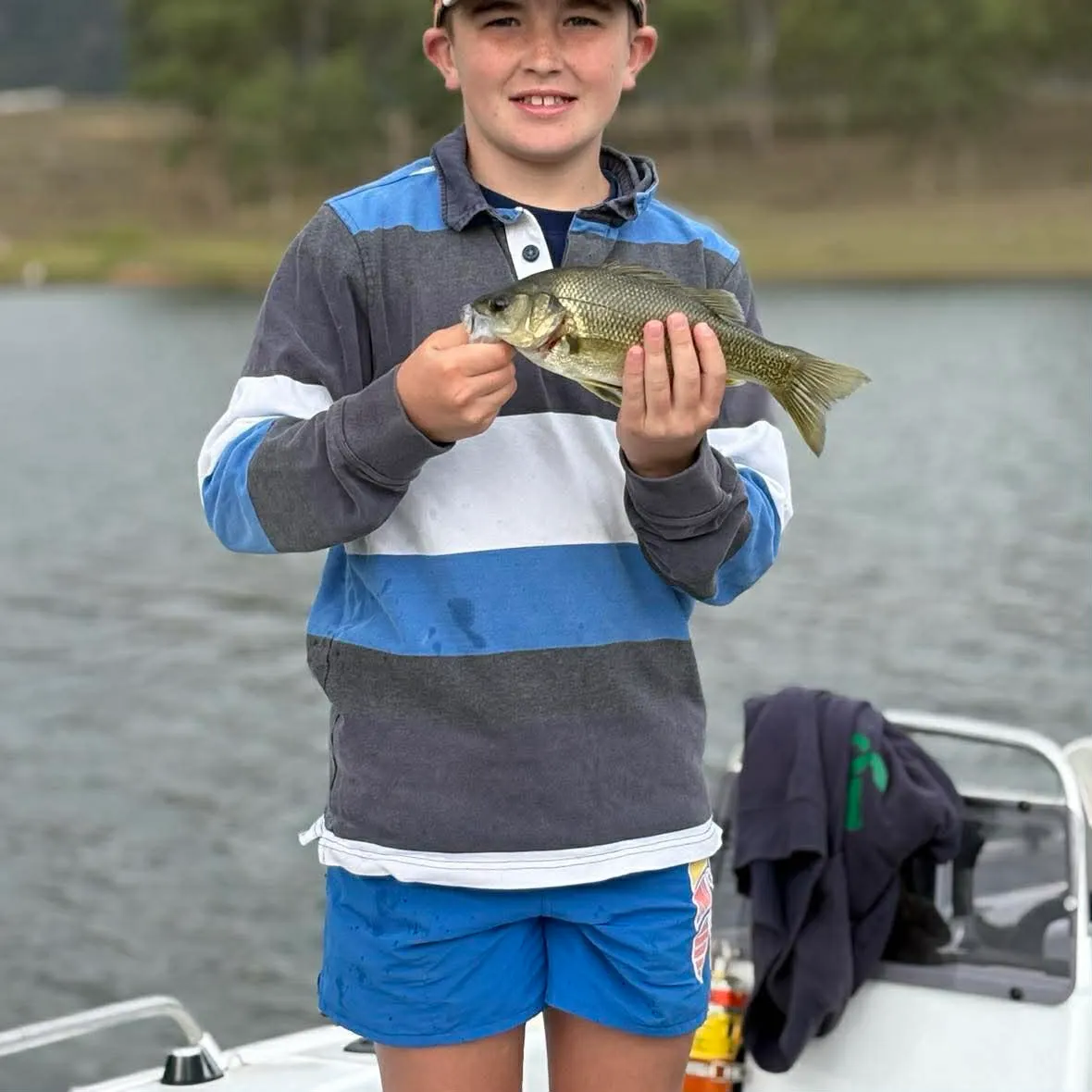 Australian bass caught on Fishbrain