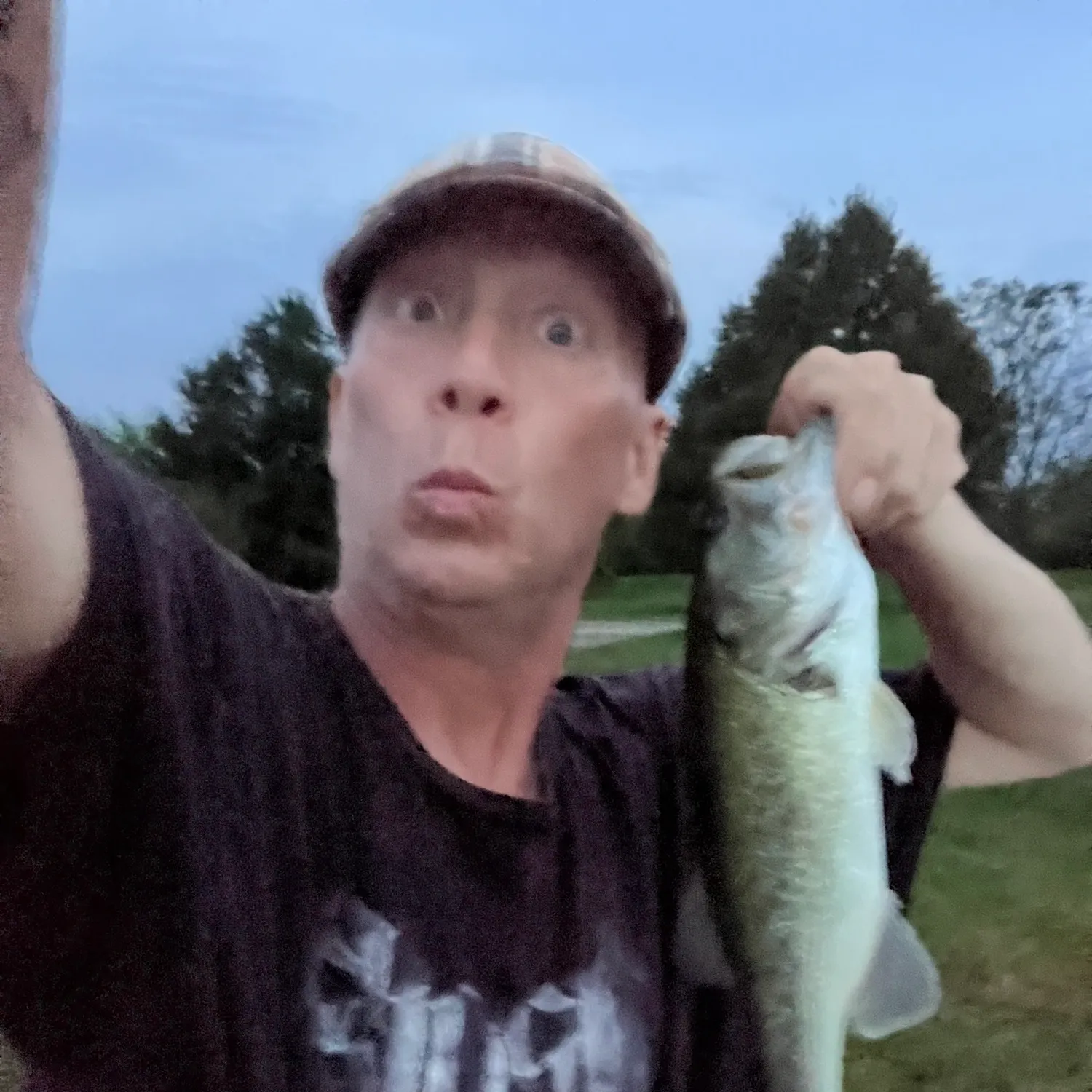 Largemouth bass caught on Fishbrain