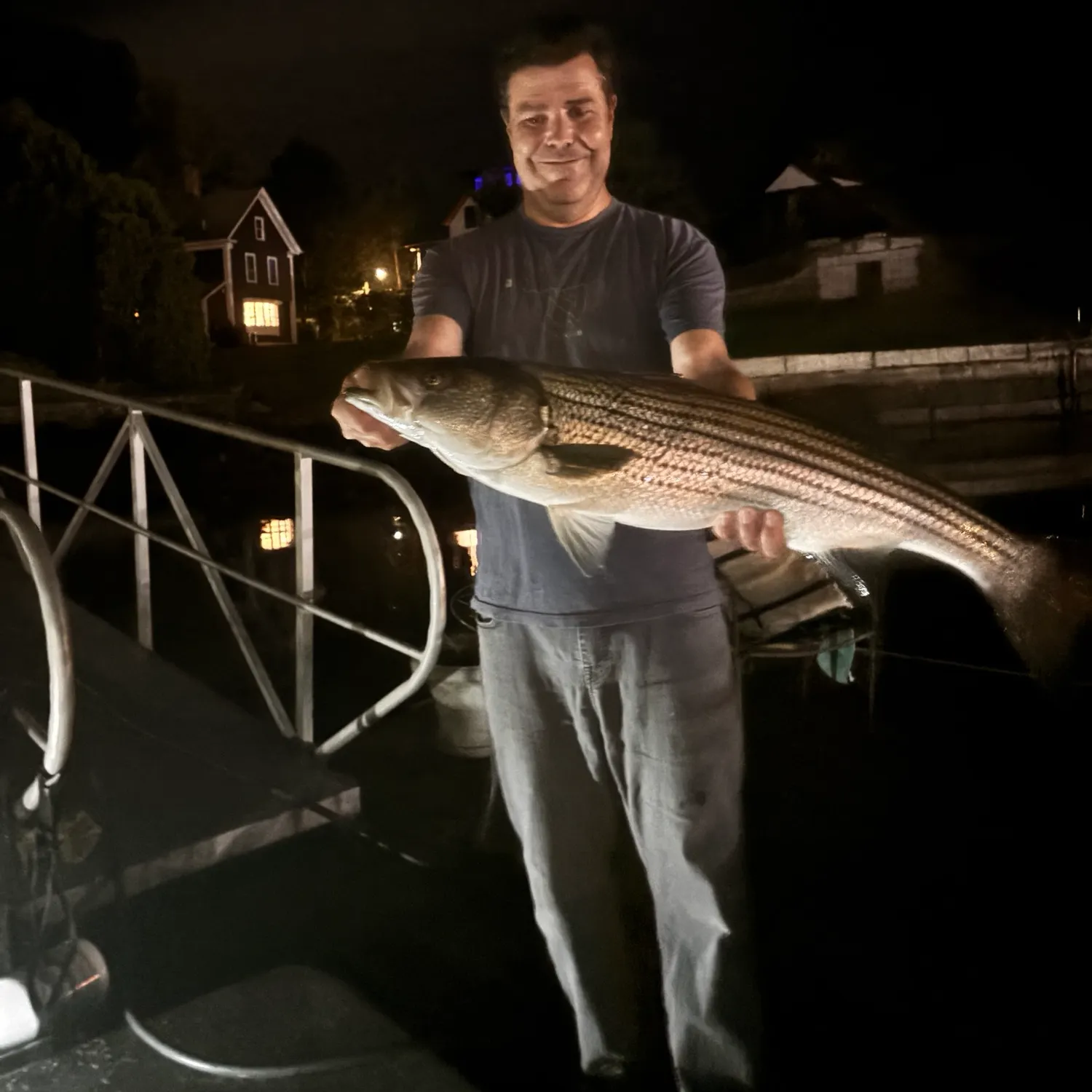 Striped bass caught on Fishbrain
