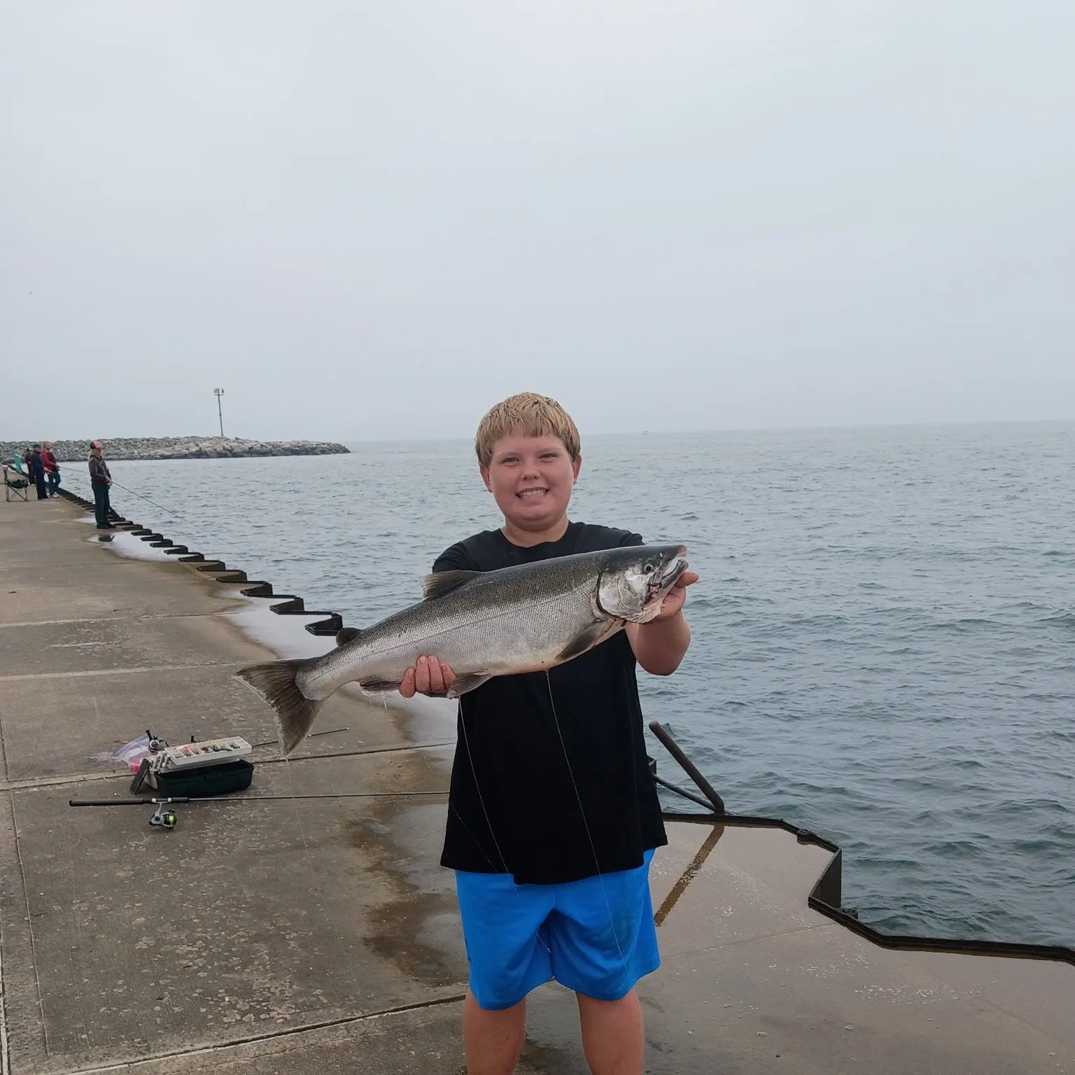 Coho salmon caught on Fishbrain