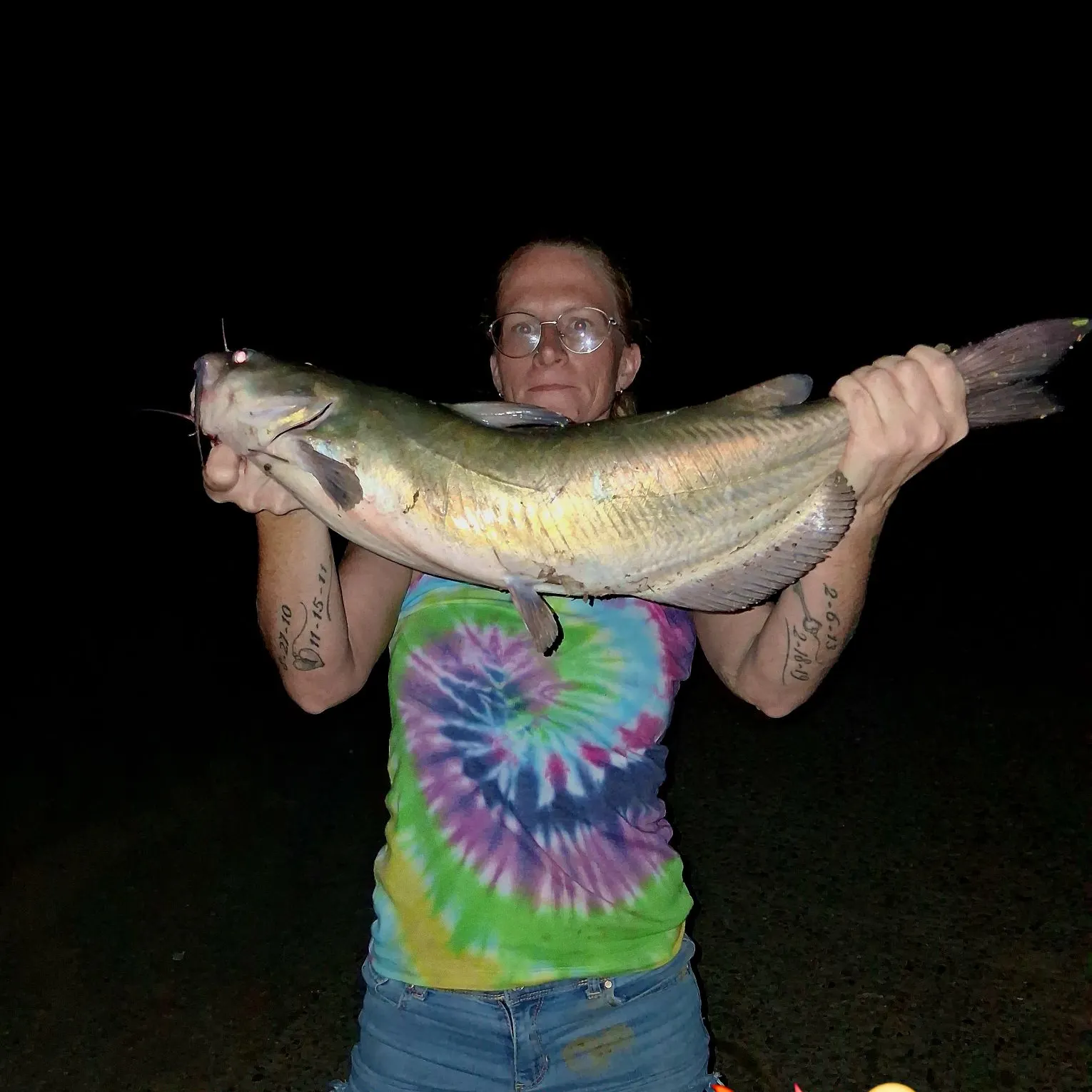 Channel catfish caught on Fishbrain