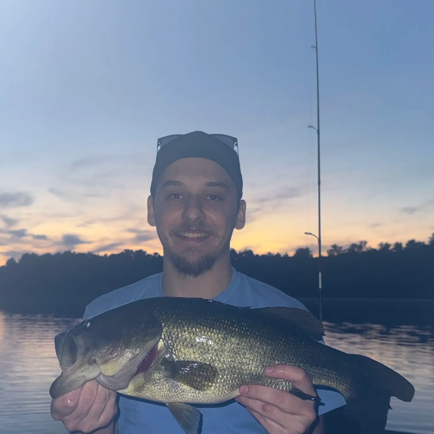 Largemouth bass caught on Fishbrain